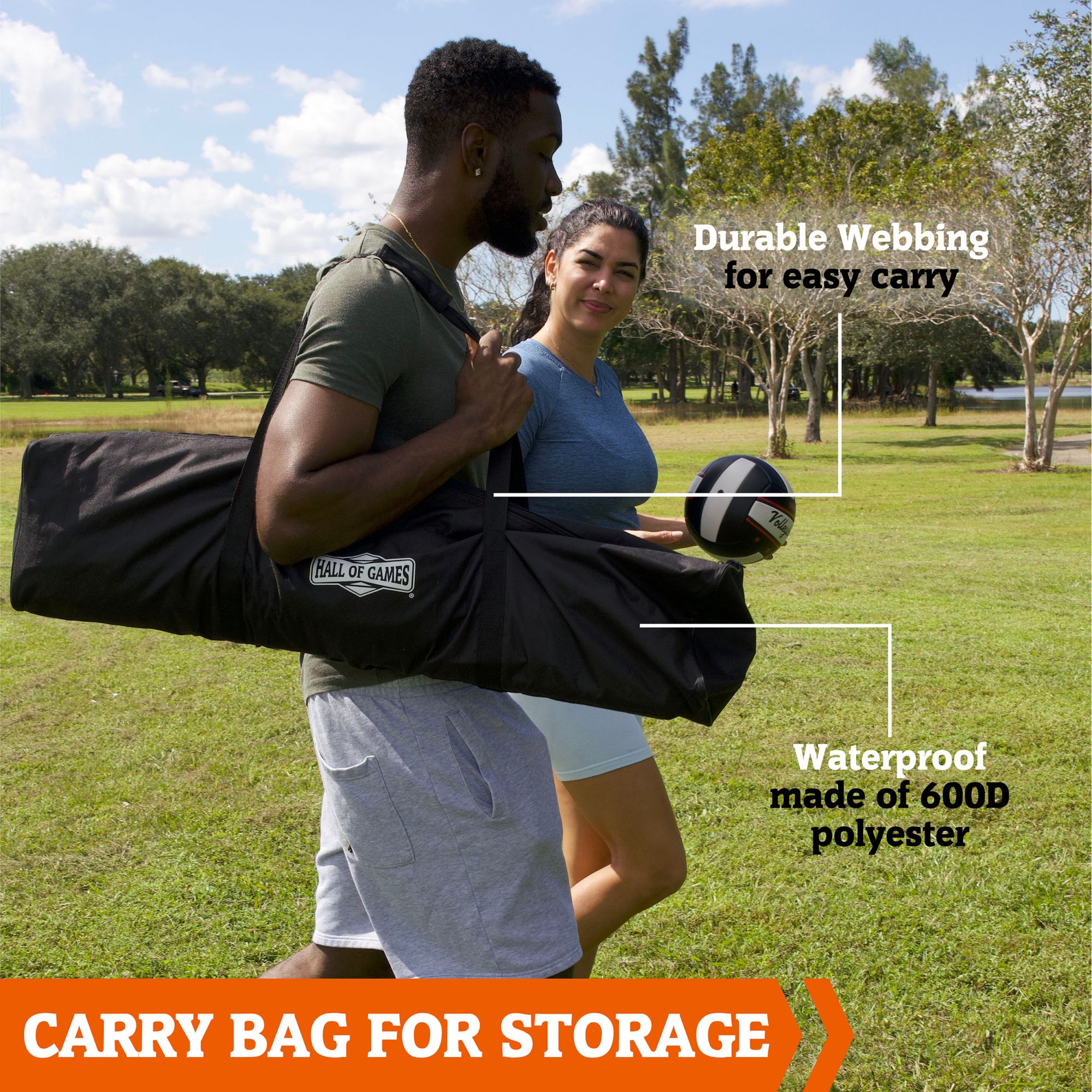 Hall of Games 32' Volleyball and Badminton Set product image