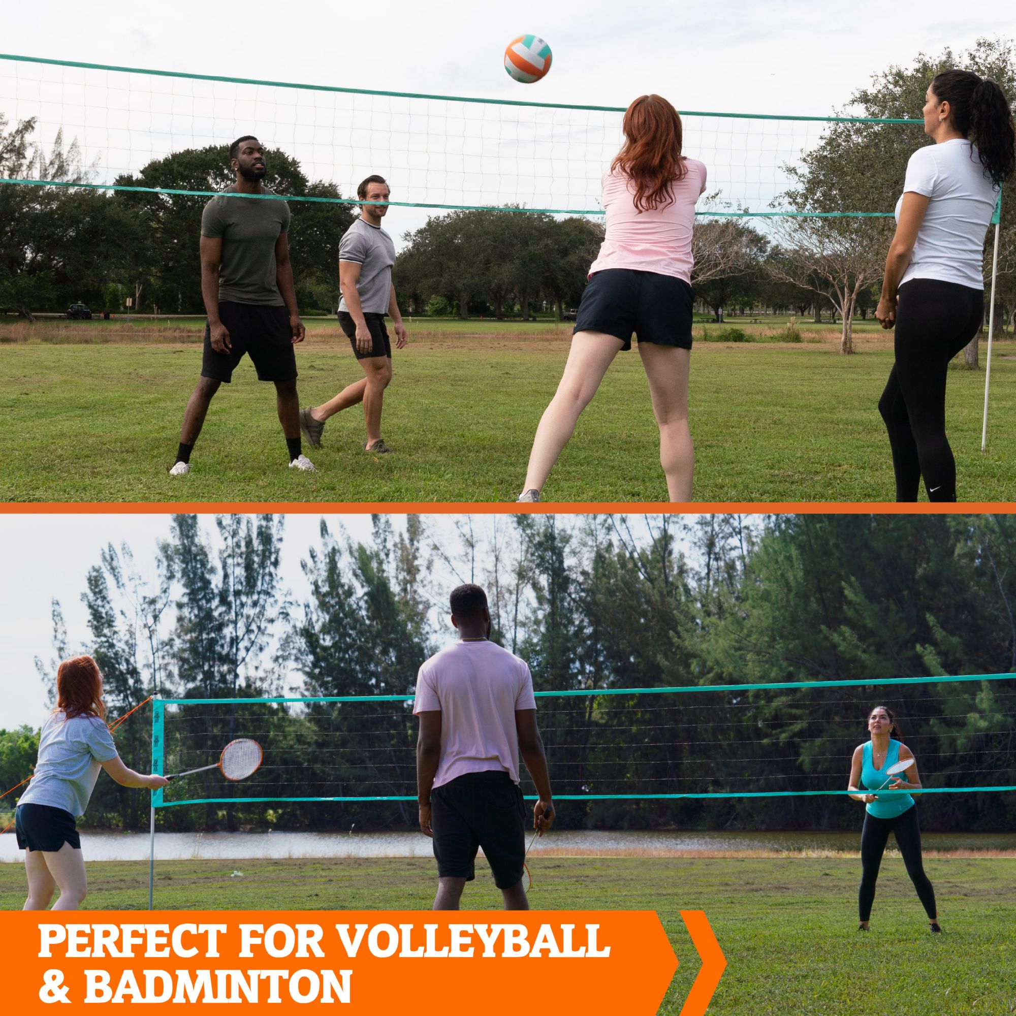 Hall of Games 20' Volleyball and Badminton Set product image