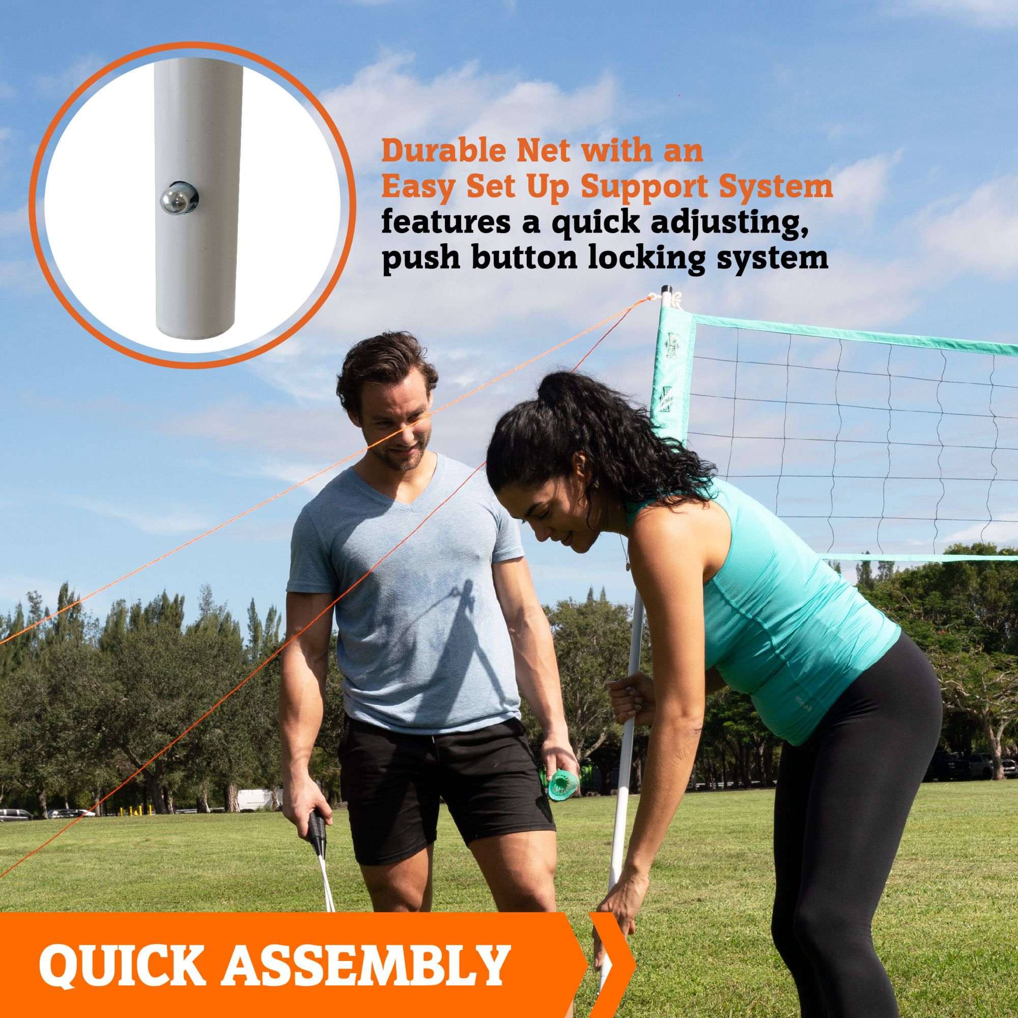 Hall of Games 20' Volleyball and Badminton Set product image