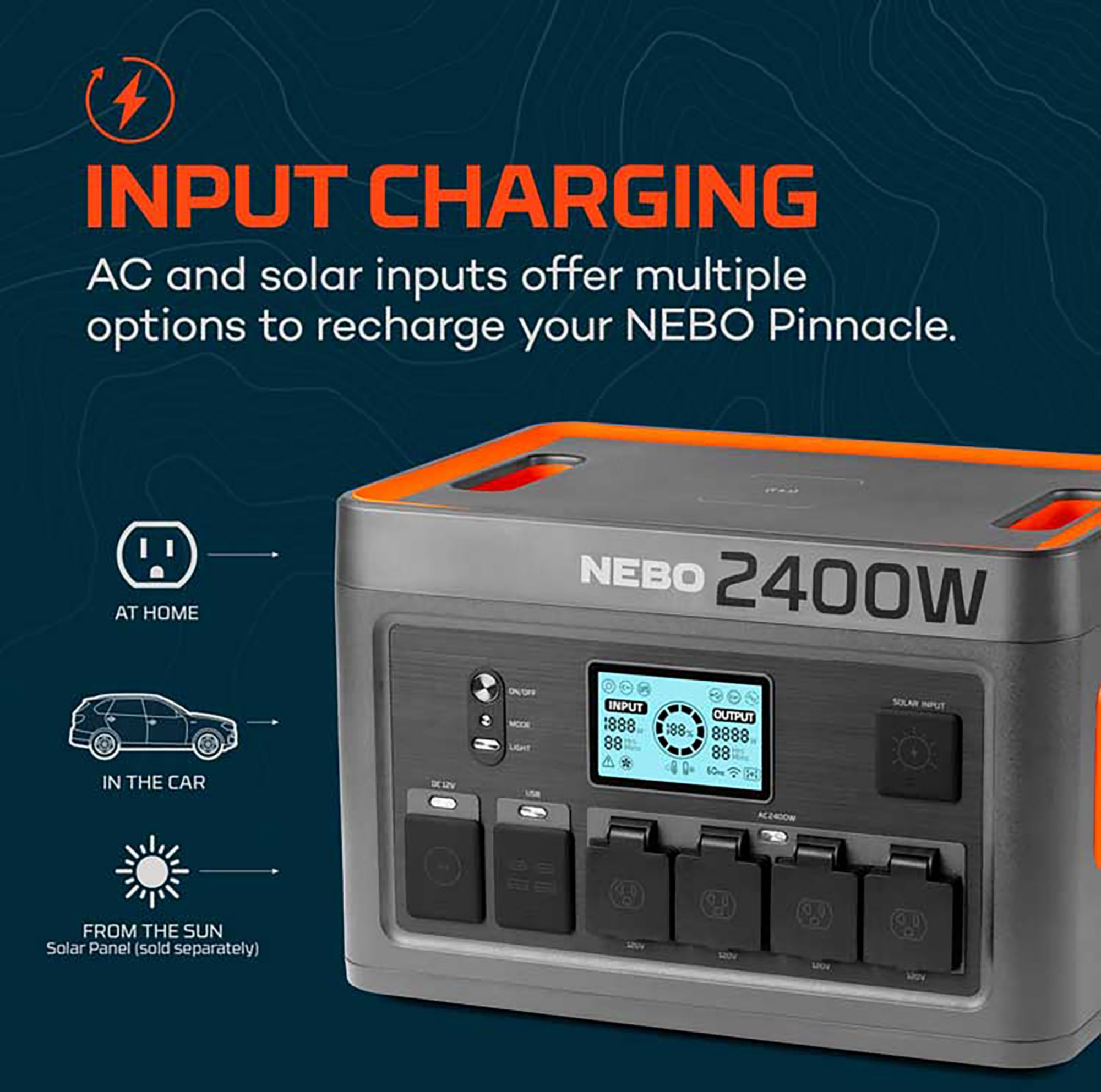 NEBO Pinnacle 2400 Power Station product image