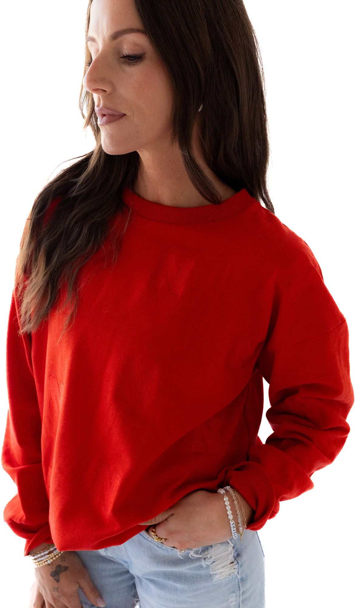Gameday Social Women's Nebraska Cornhuskers Red Lantern Crewneck product image