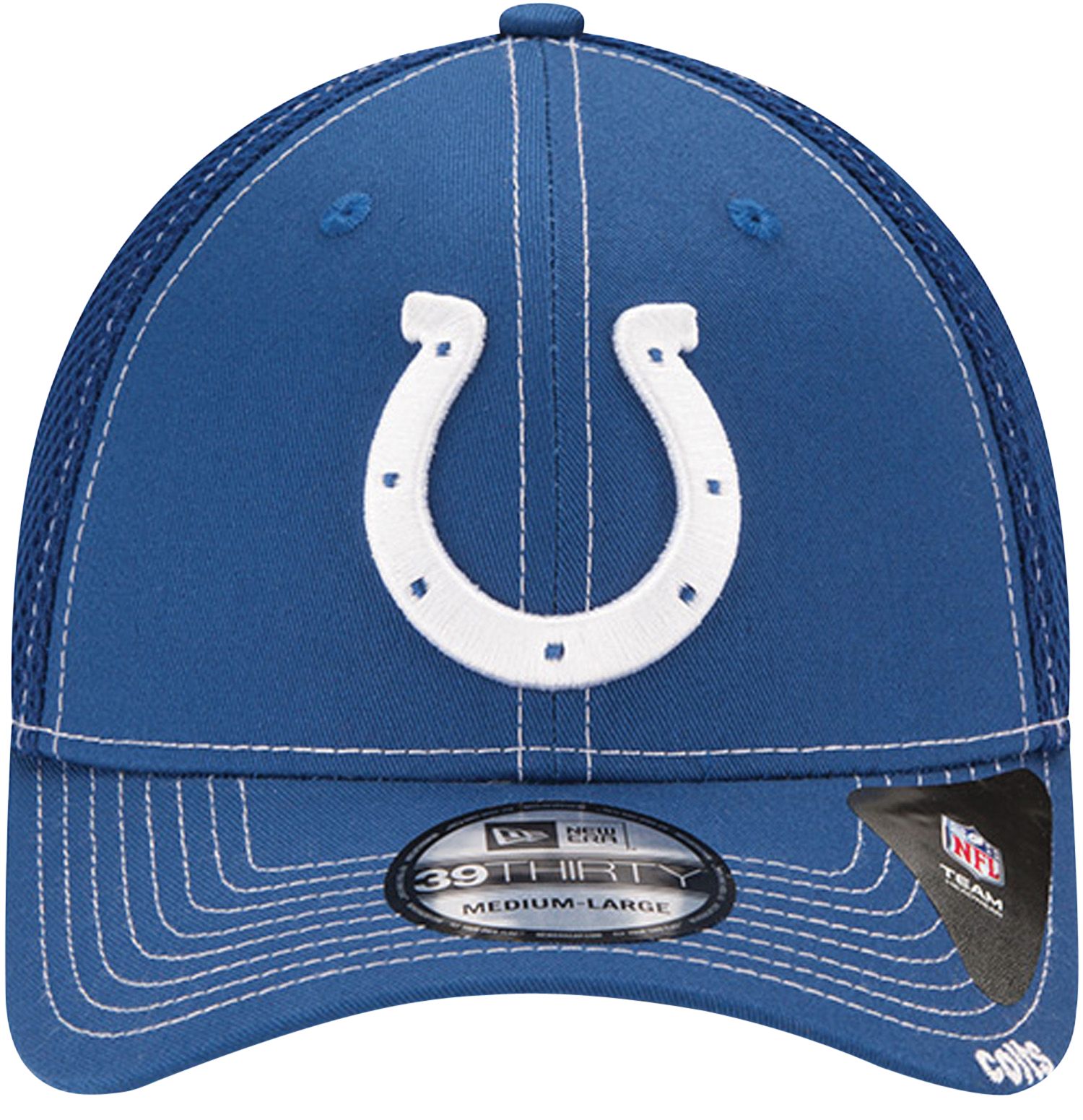 New Era Men's Indianapolis Colts 39Thirty Neoflex Blue Stretch Fit Hat