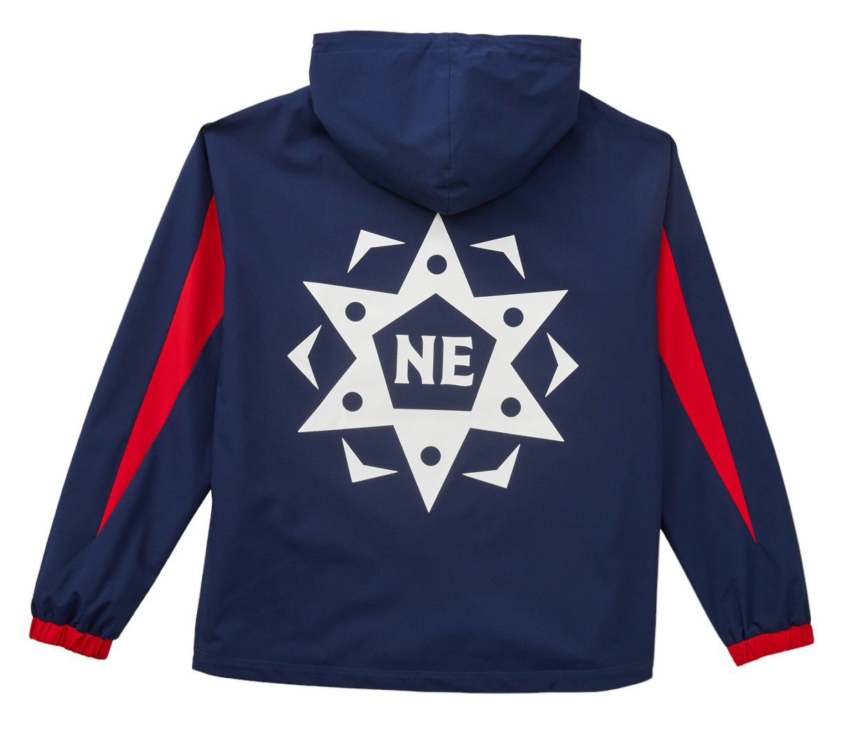 Live Breathe Futbol Men's New England Revolution 2-Hit Multicolor Anorak Jacket product image