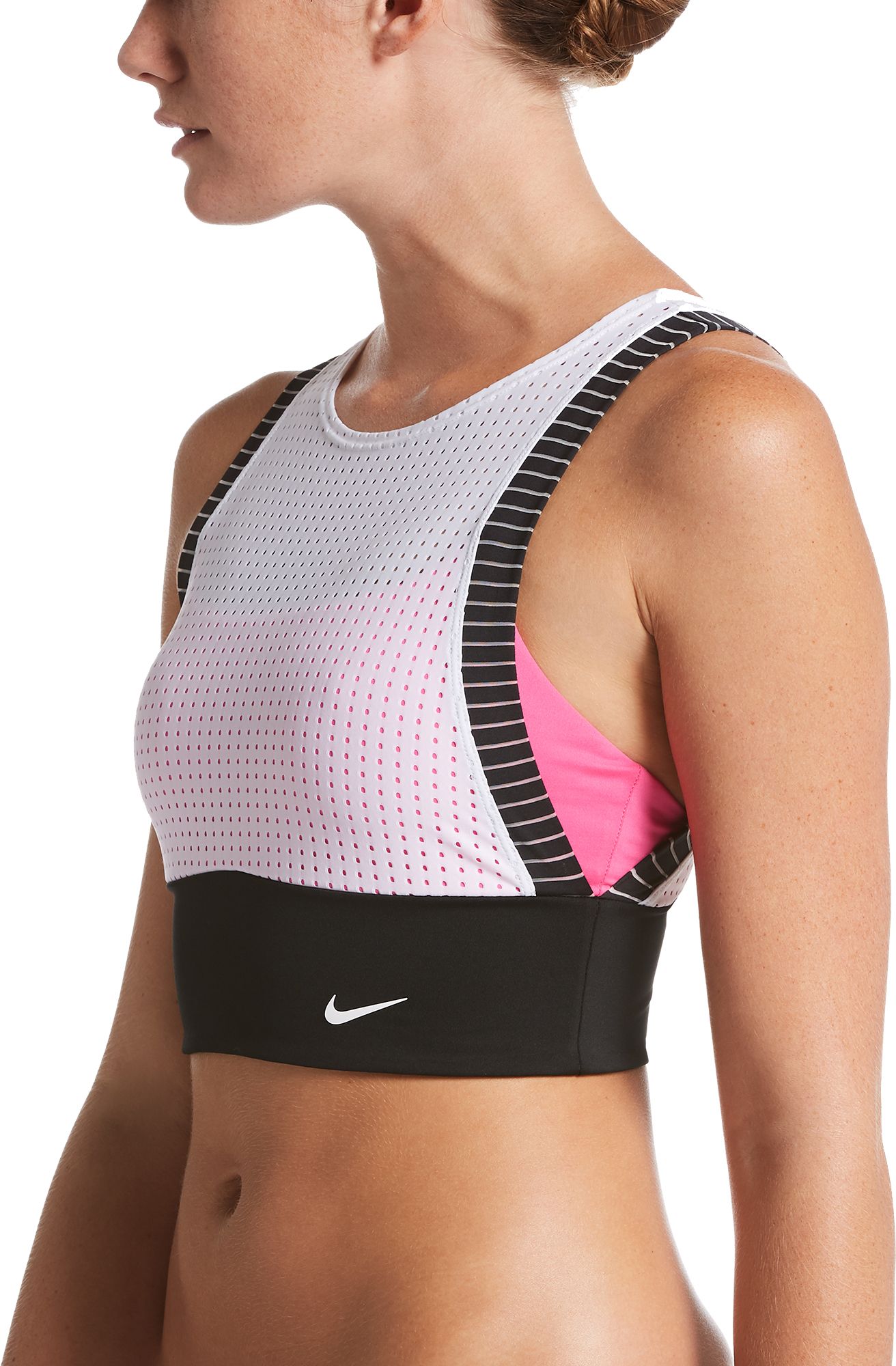 Nike Women's Sport Mesh Layered Midkini Top product image
