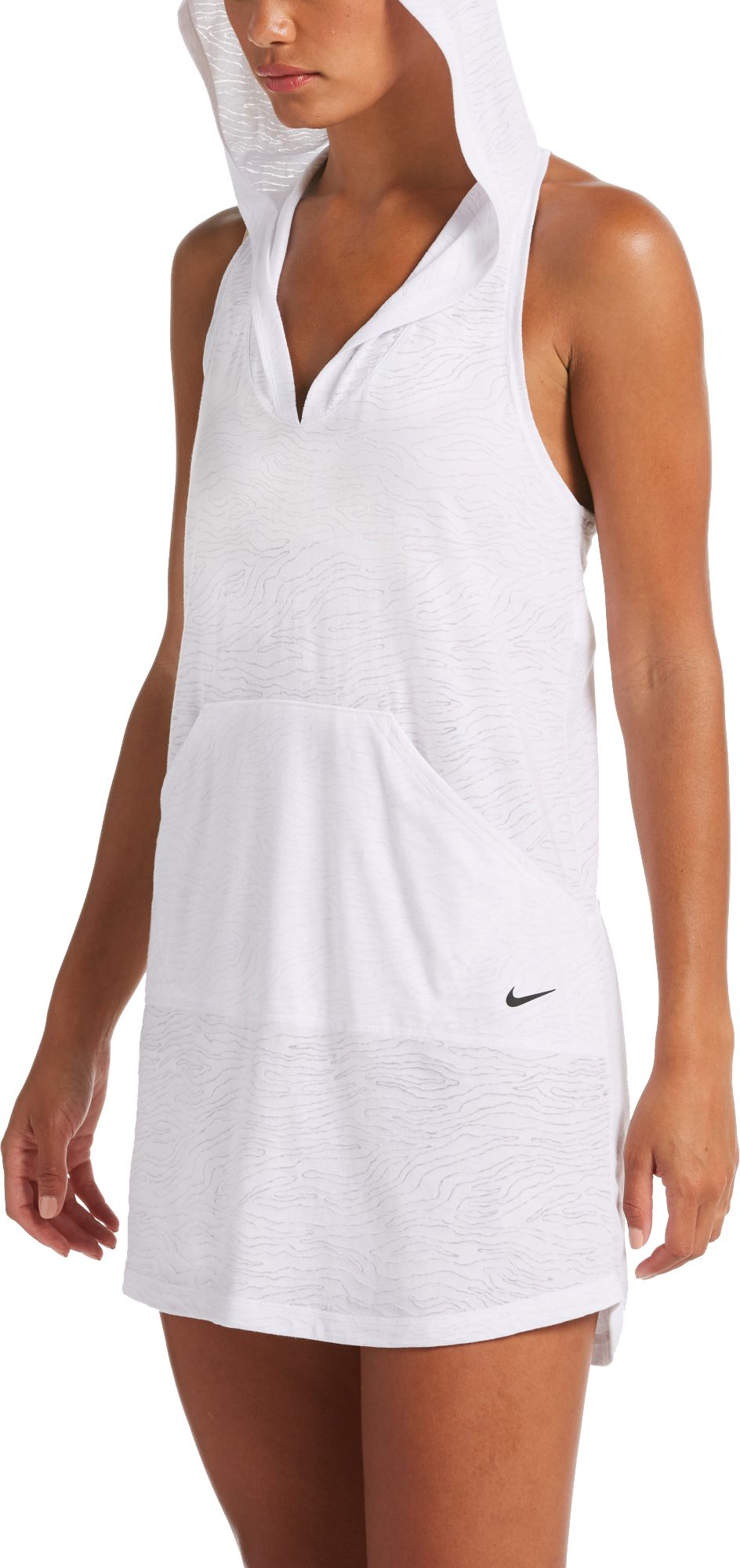 nike hooded cover up dress