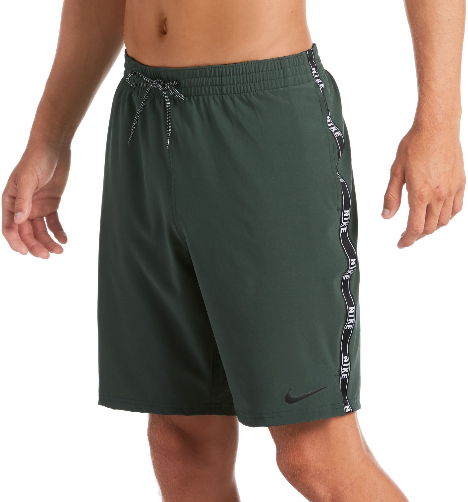 nike logo fetti swim trunks