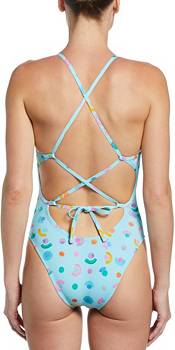 Nike Women's Lace Up Tie Back One-Piece Swimsuit product image