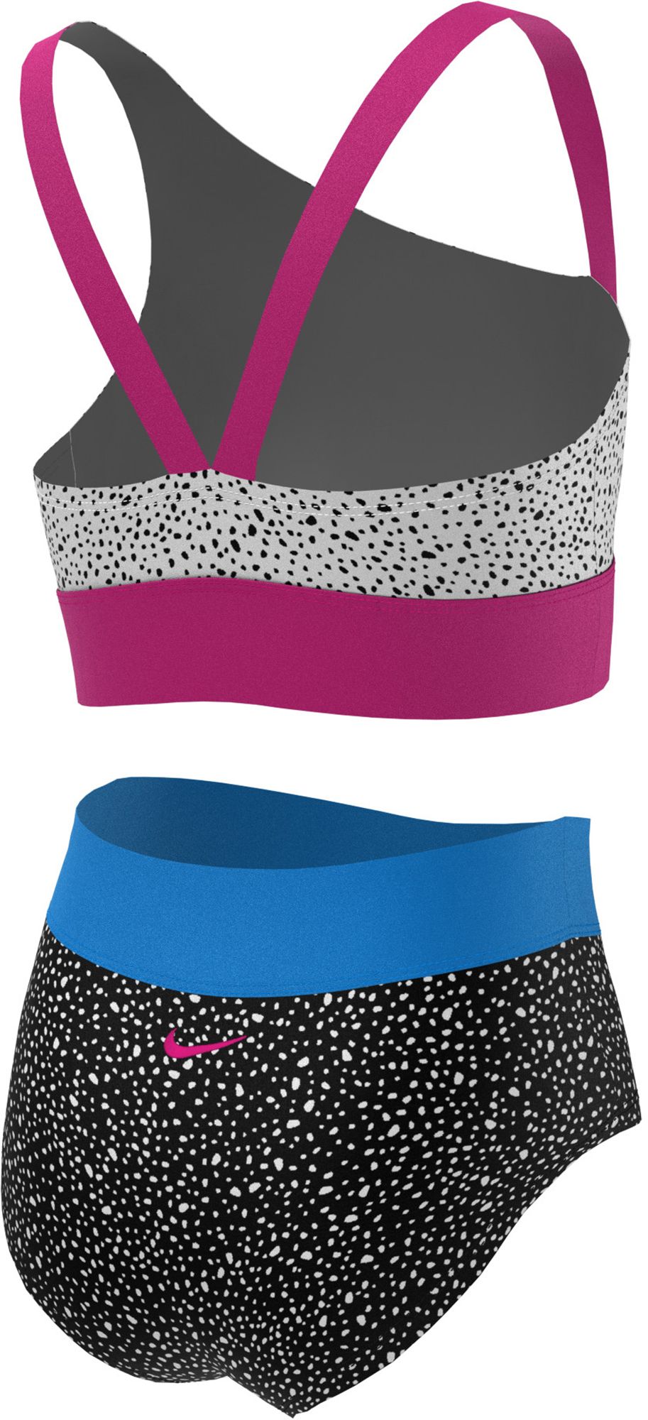 Nike Girls' Asymmetrical Top and High Waist Swimsuit product image