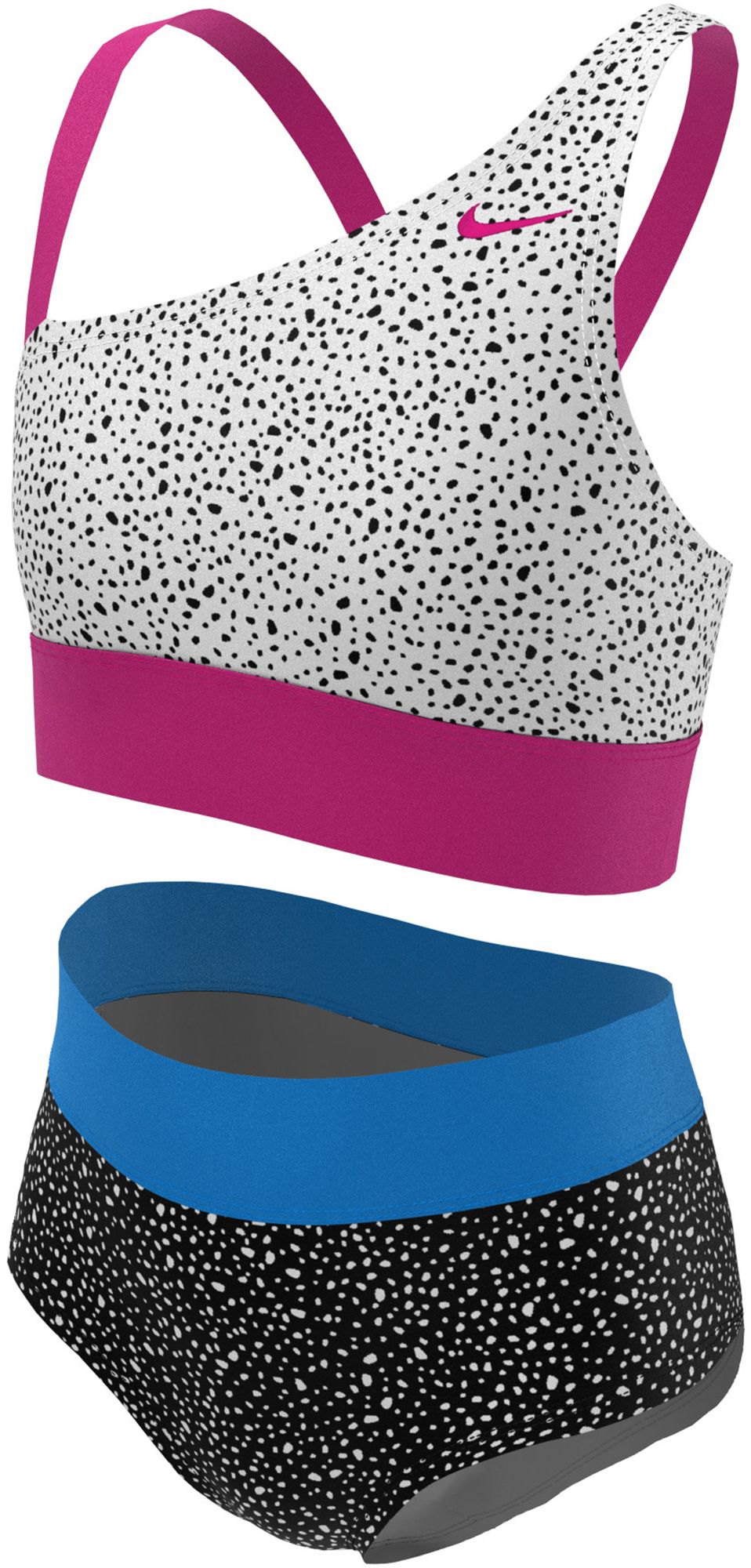 Nike Girls' Asymmetrical Top and High Waist Swimsuit product image