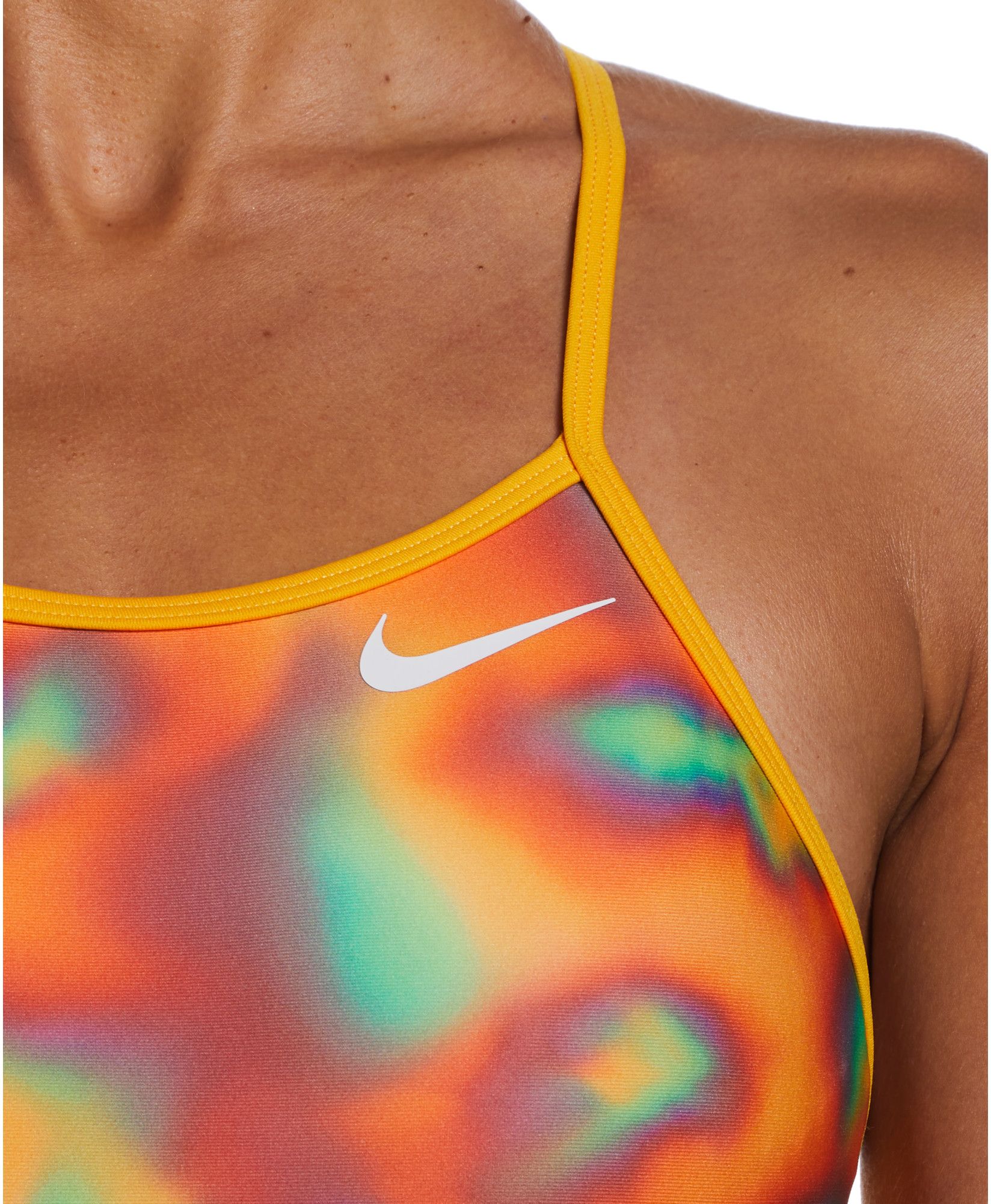 Nike Women's Multi Print Reversible Tie Back Swimsuit