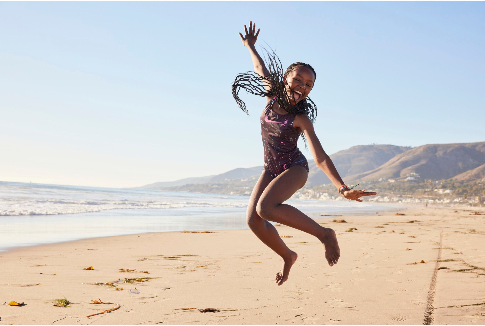 Nike Girls' Logo Toss Spiderback One Piece Swimsuit product image