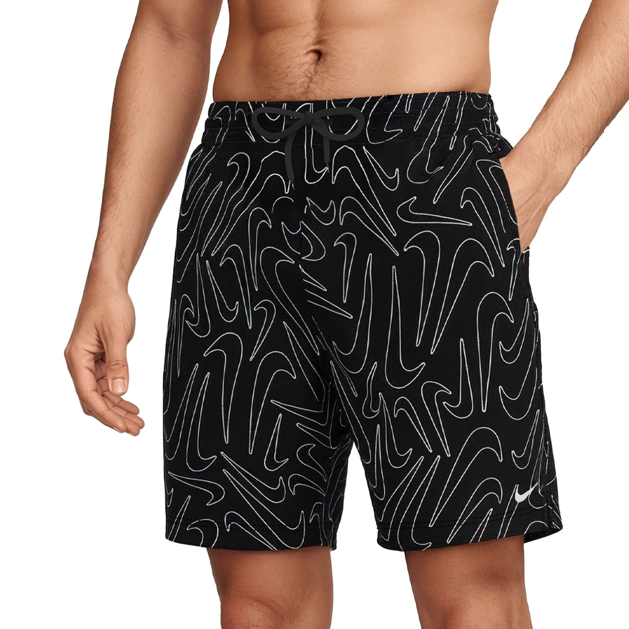 Nike Men's Swim Breaker Tossed Swoosh 7" Swim Trunks product image