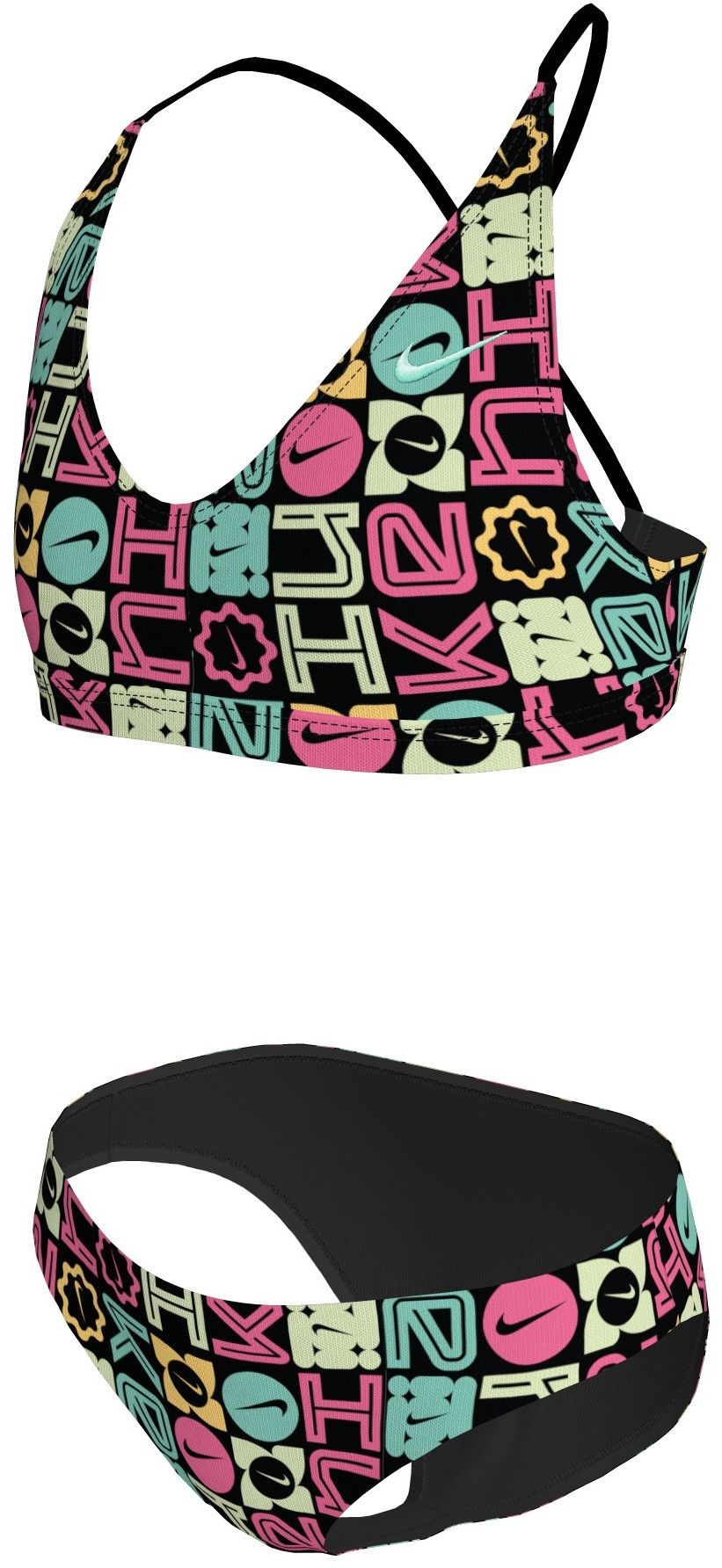 Nike Girls' Logo Block Lace-Up Bikini Set product image