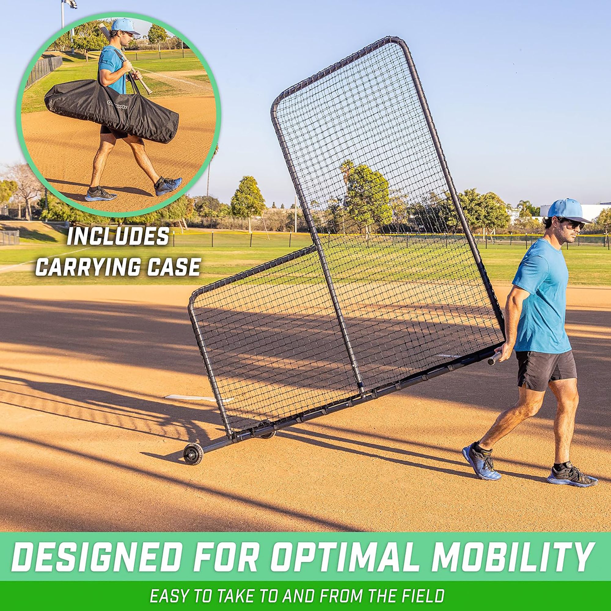 GoSports 7' x 7' L Screen Pitching Net product image