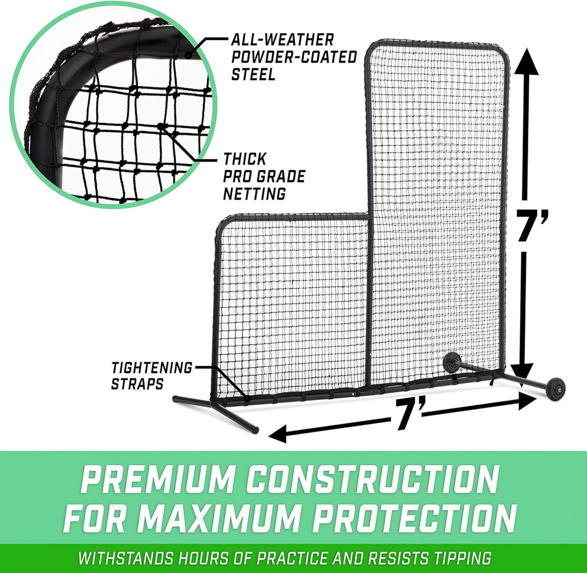 GoSports 7' x 7' L Screen Pitching Net product image