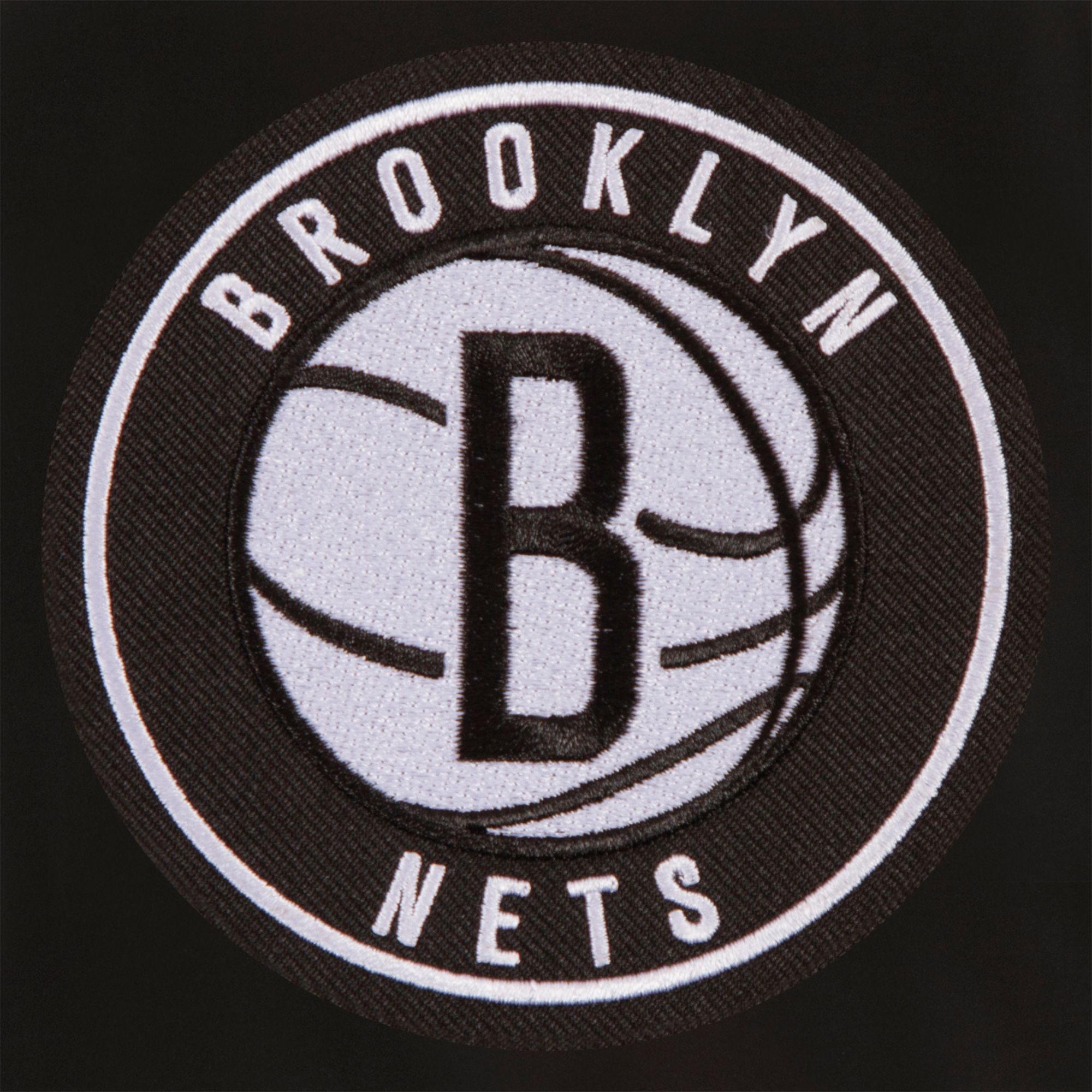 JH Design Men's Brooklyn Nets Black Reversible Wool Jacket product image