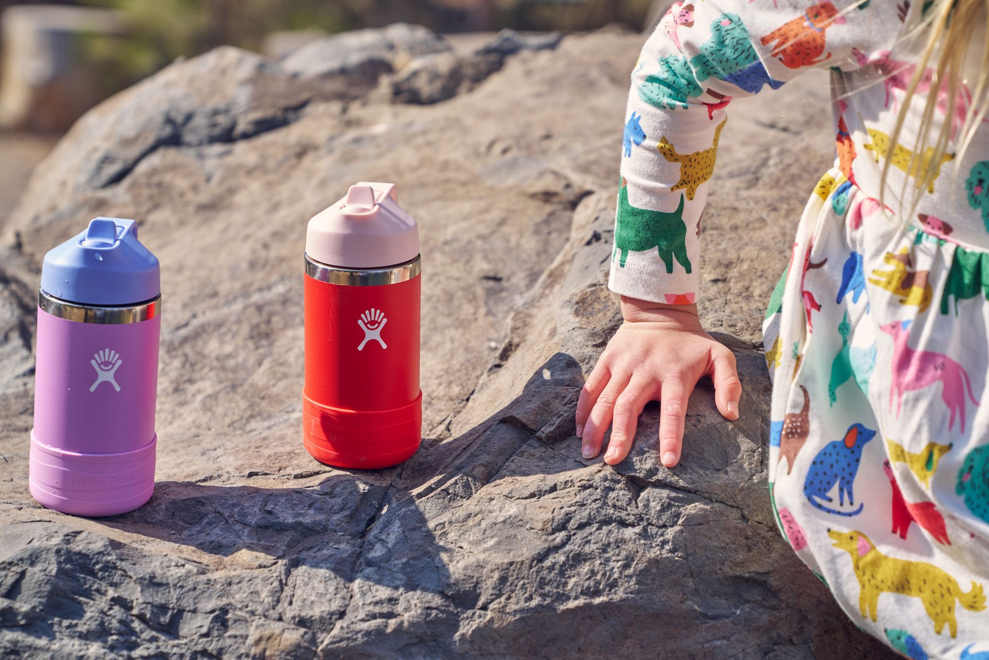 Hydro Flask 12 oz. Kids' Wide Mouth Bottle with Straw Cap and Boot product image