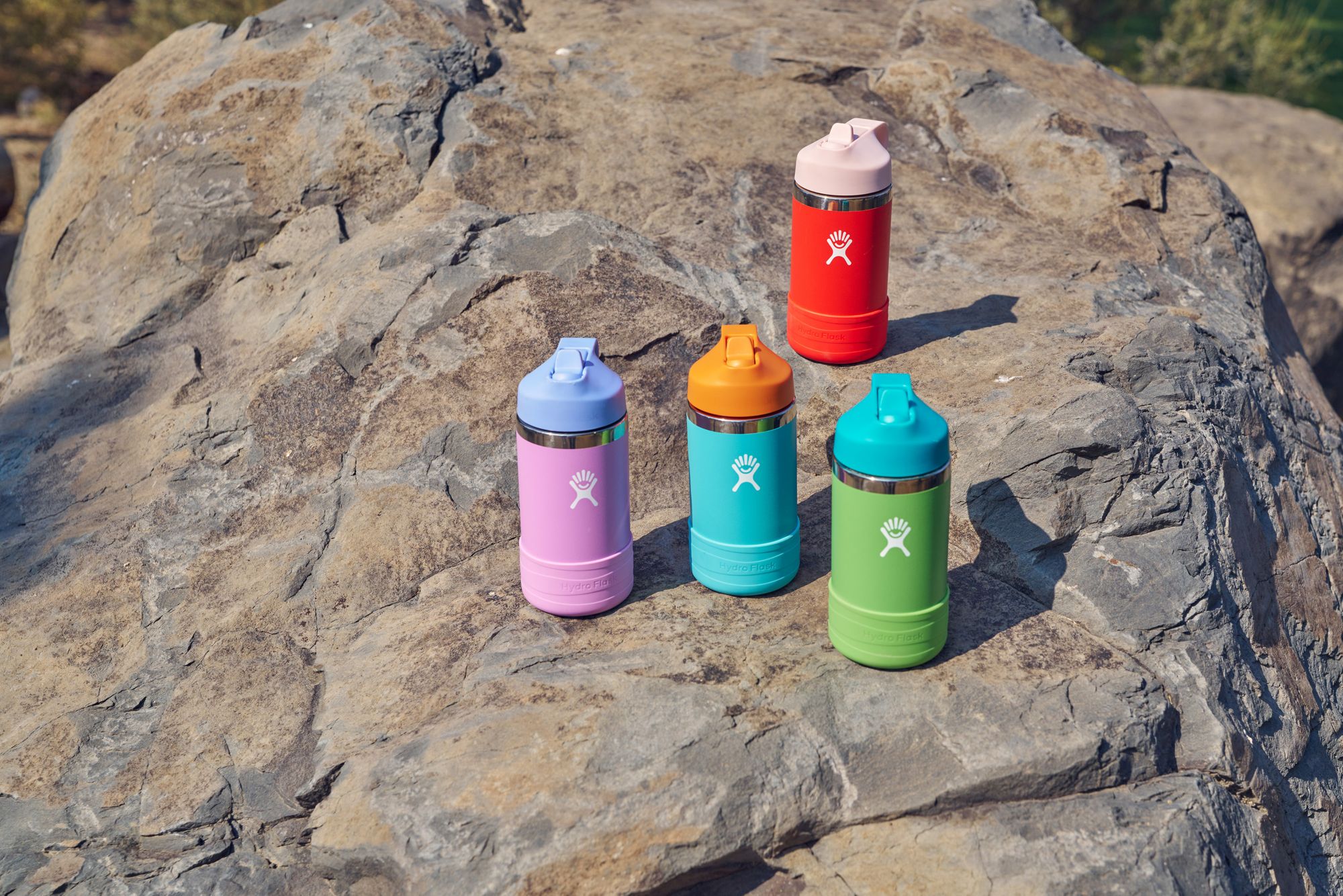 Hydro Flask 12 oz. Kids' Wide Mouth Bottle with Straw Cap and Boot product image