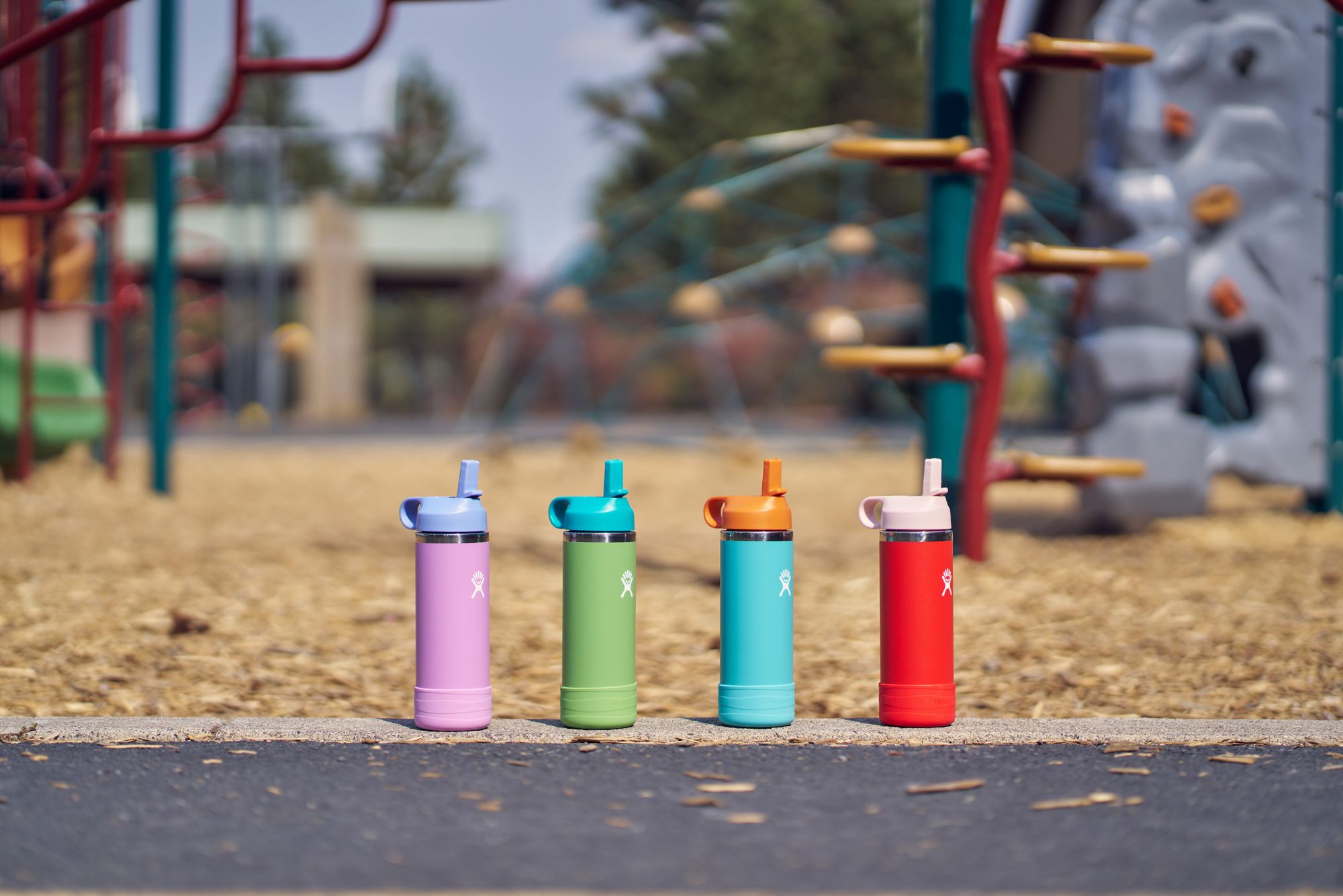 Hydro Flask 18 oz. Kids' Wide Mouth Bottle with Straw Cap and Boot product image