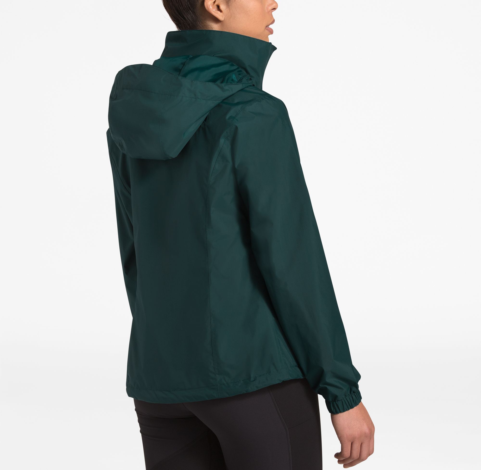 womens green rain jacket