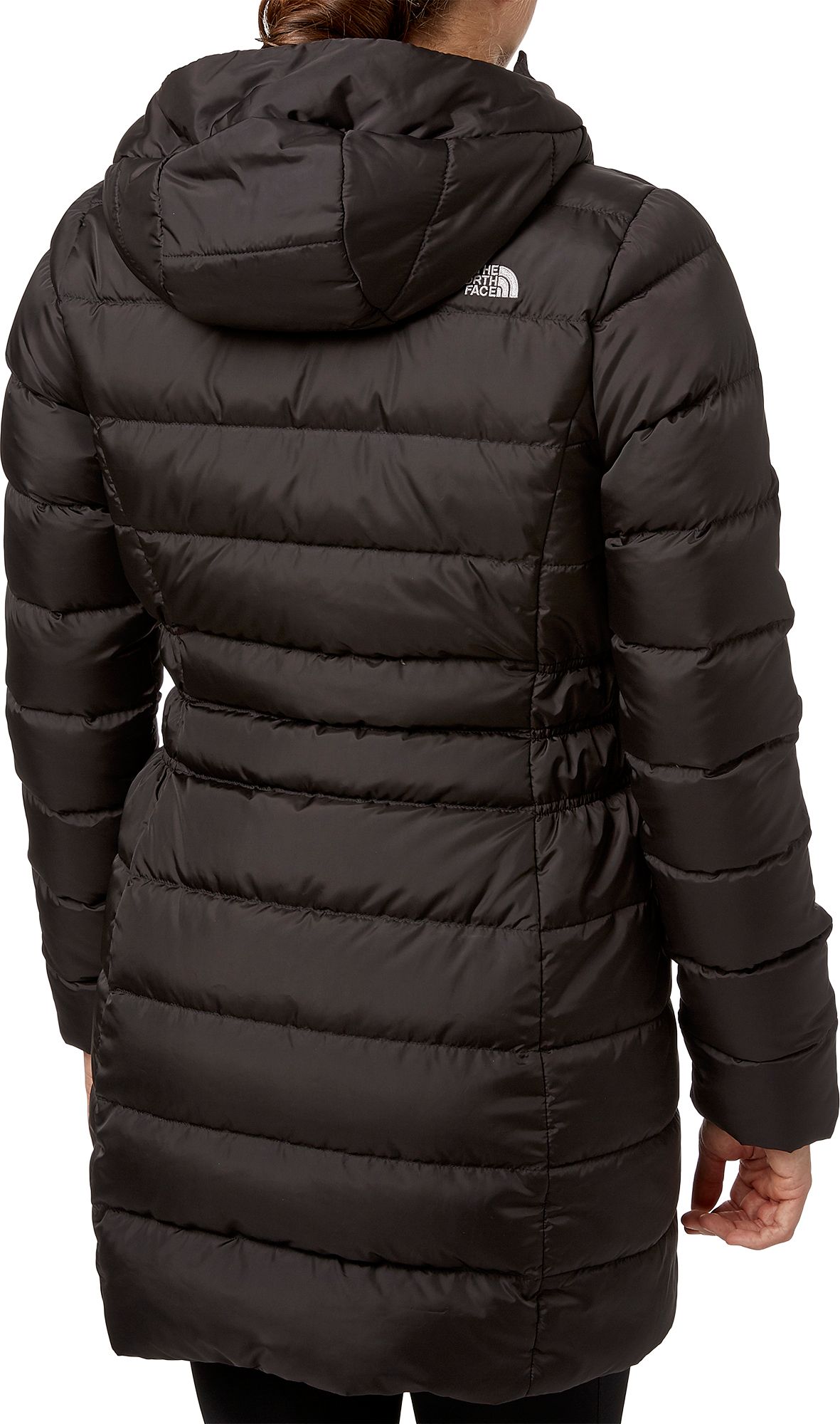 the north face long black coat