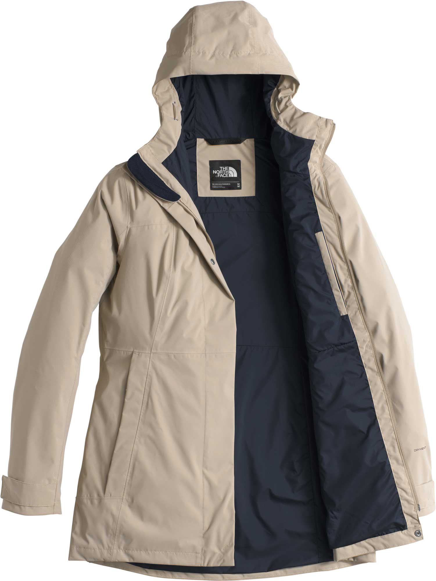 north face midi trench