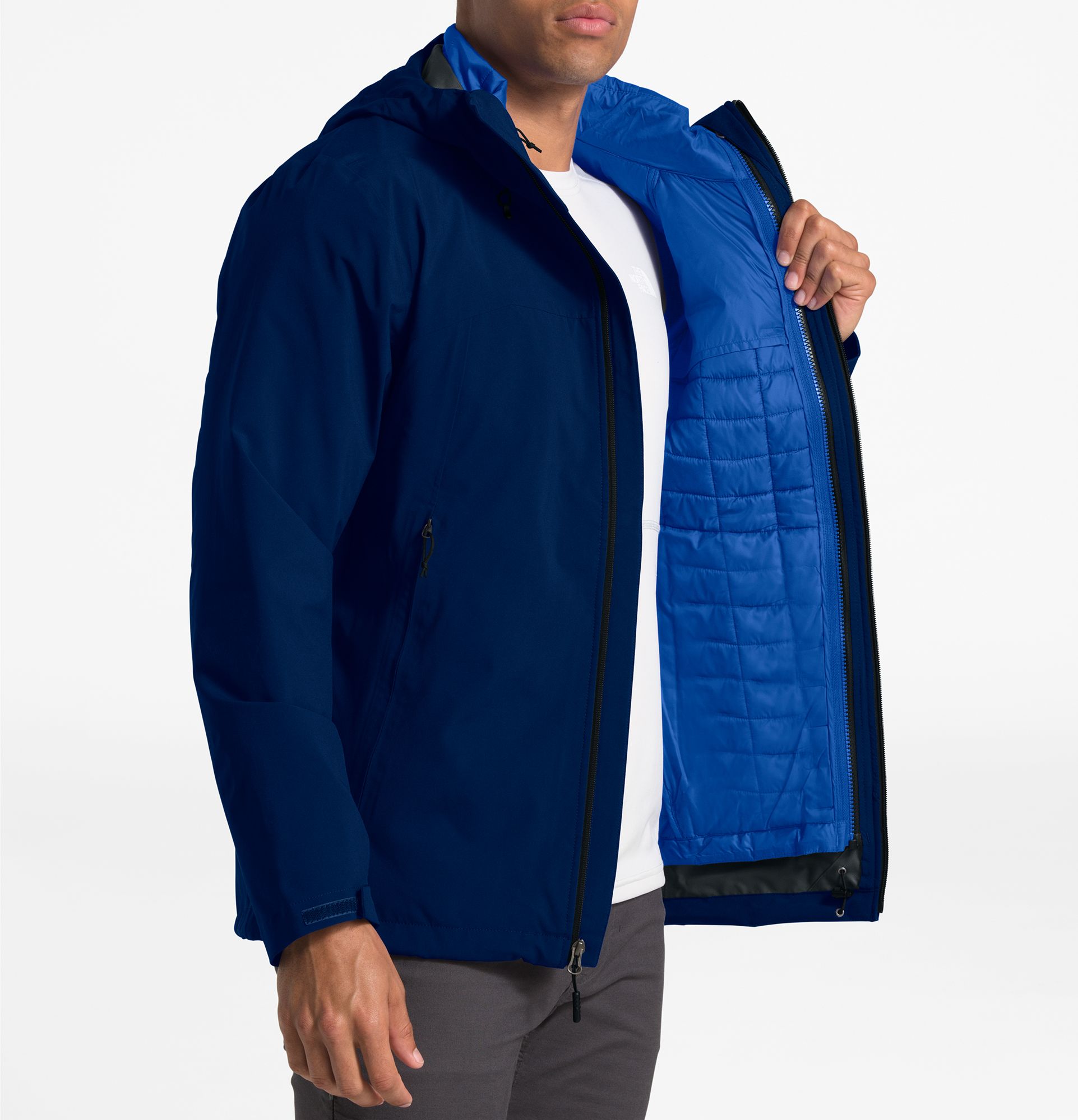 north face thermoball blue