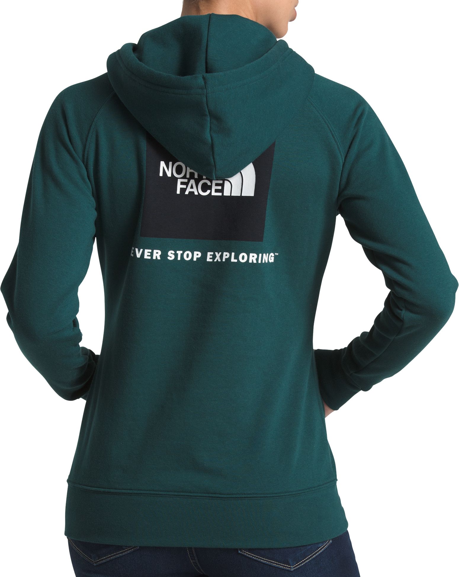 north face red box hoodie women's