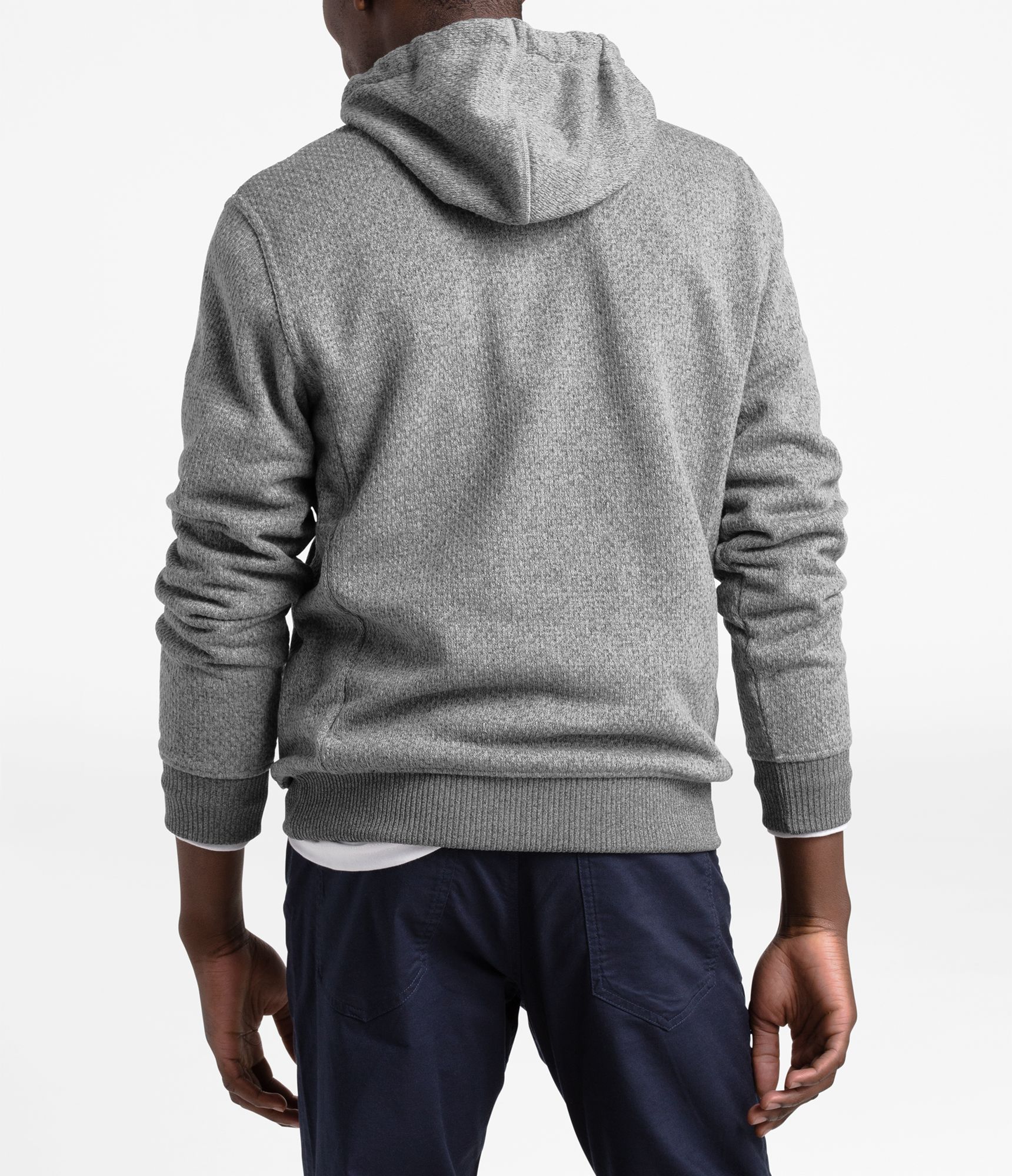 north face zip sweater