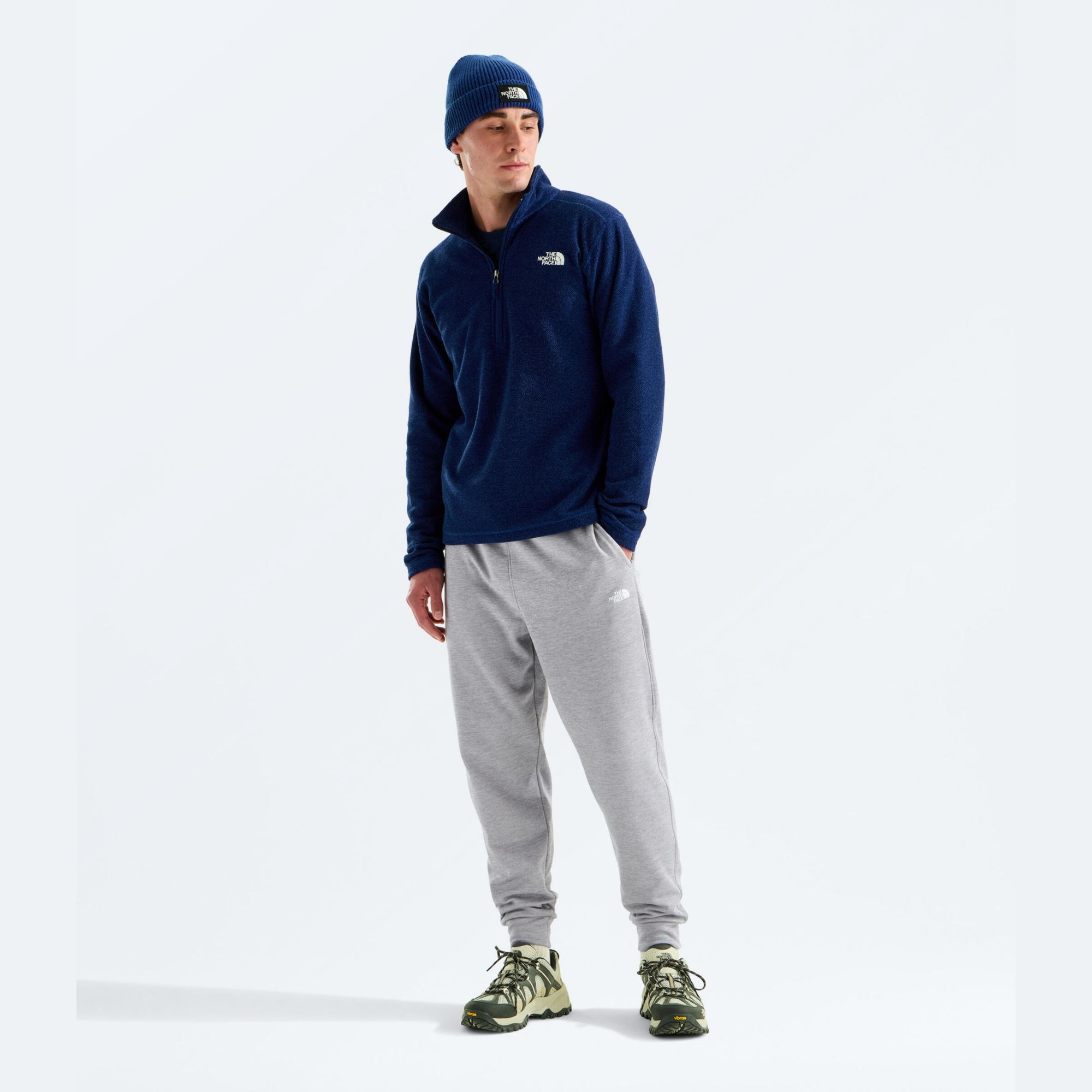 The North Face Men's Textured Cap Rock Fleece 1/4 Zip Pullover product image