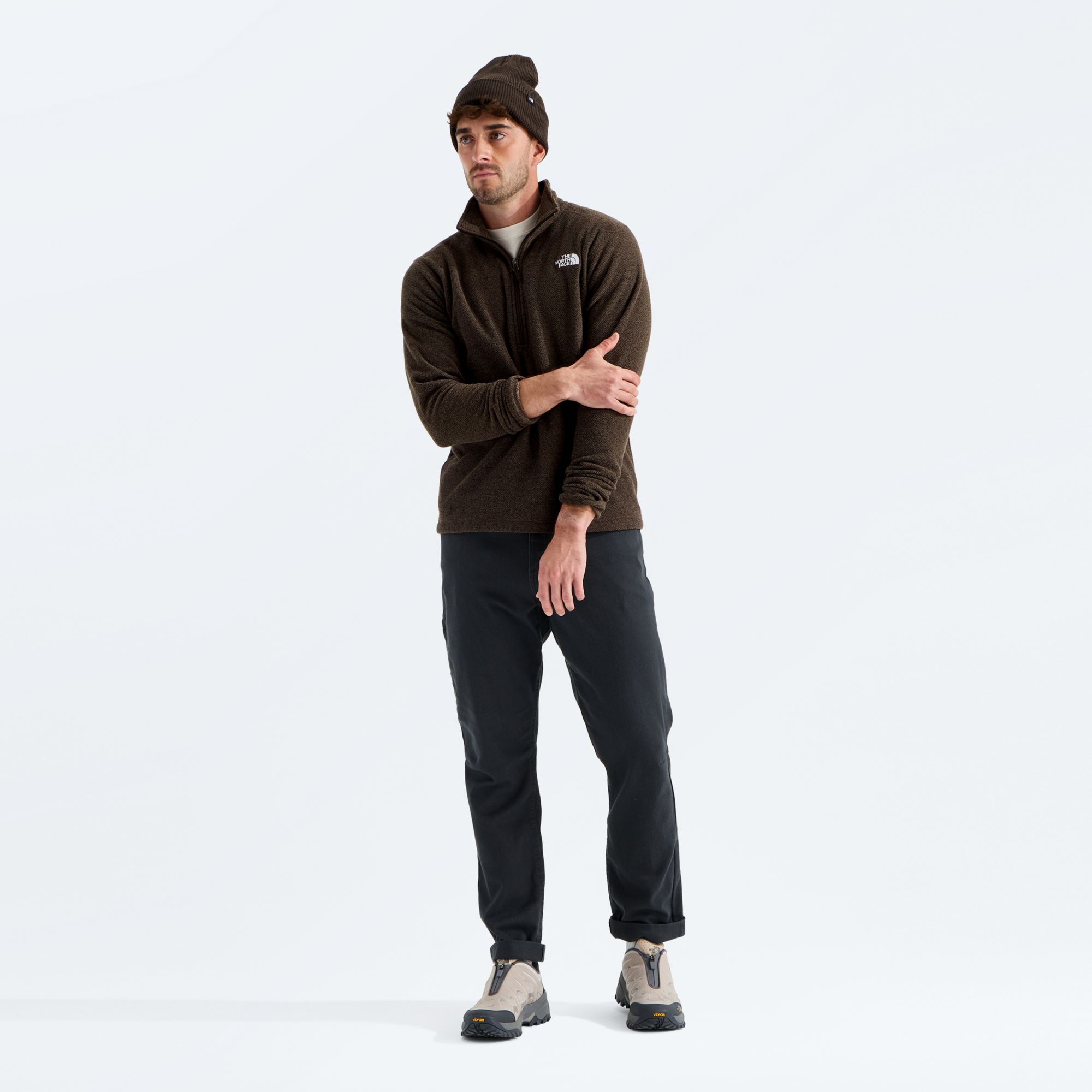 The North Face Men's Textured Cap Rock Fleece 1/4 Zip Pullover product image