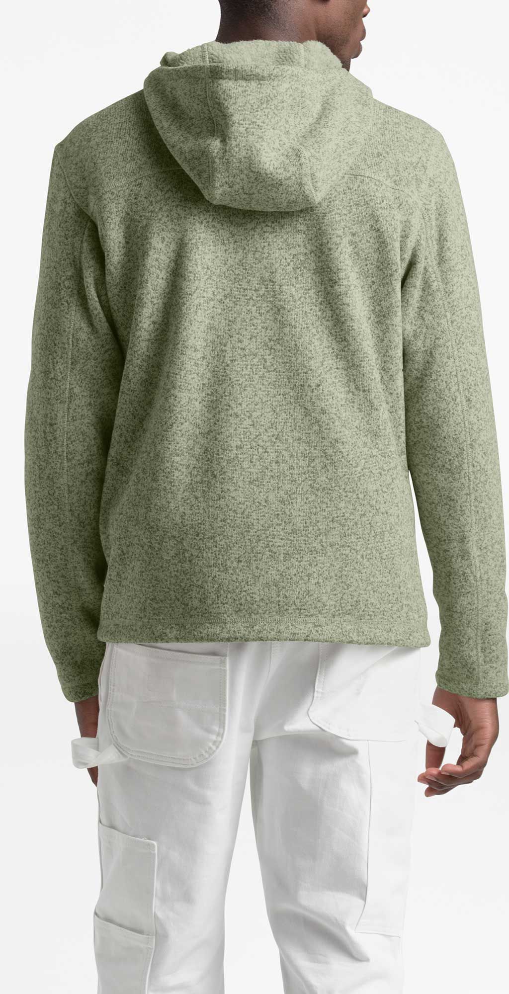 tan north face sweatshirt