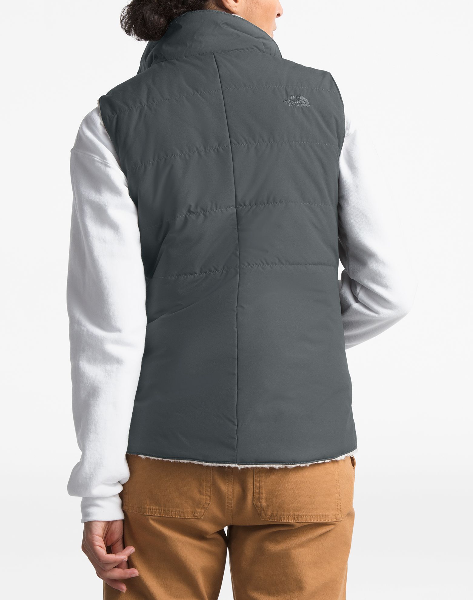 north face women's reversible vest