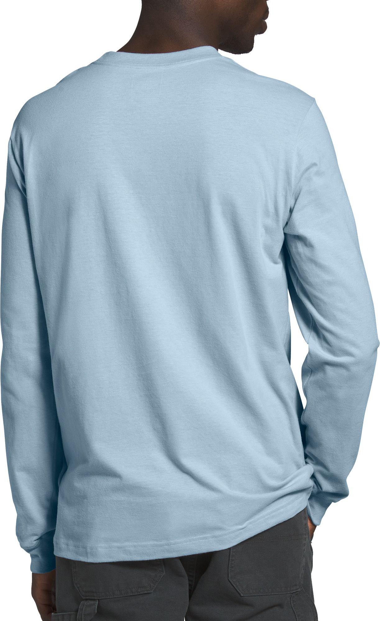 north face long sleeve t shirt grey