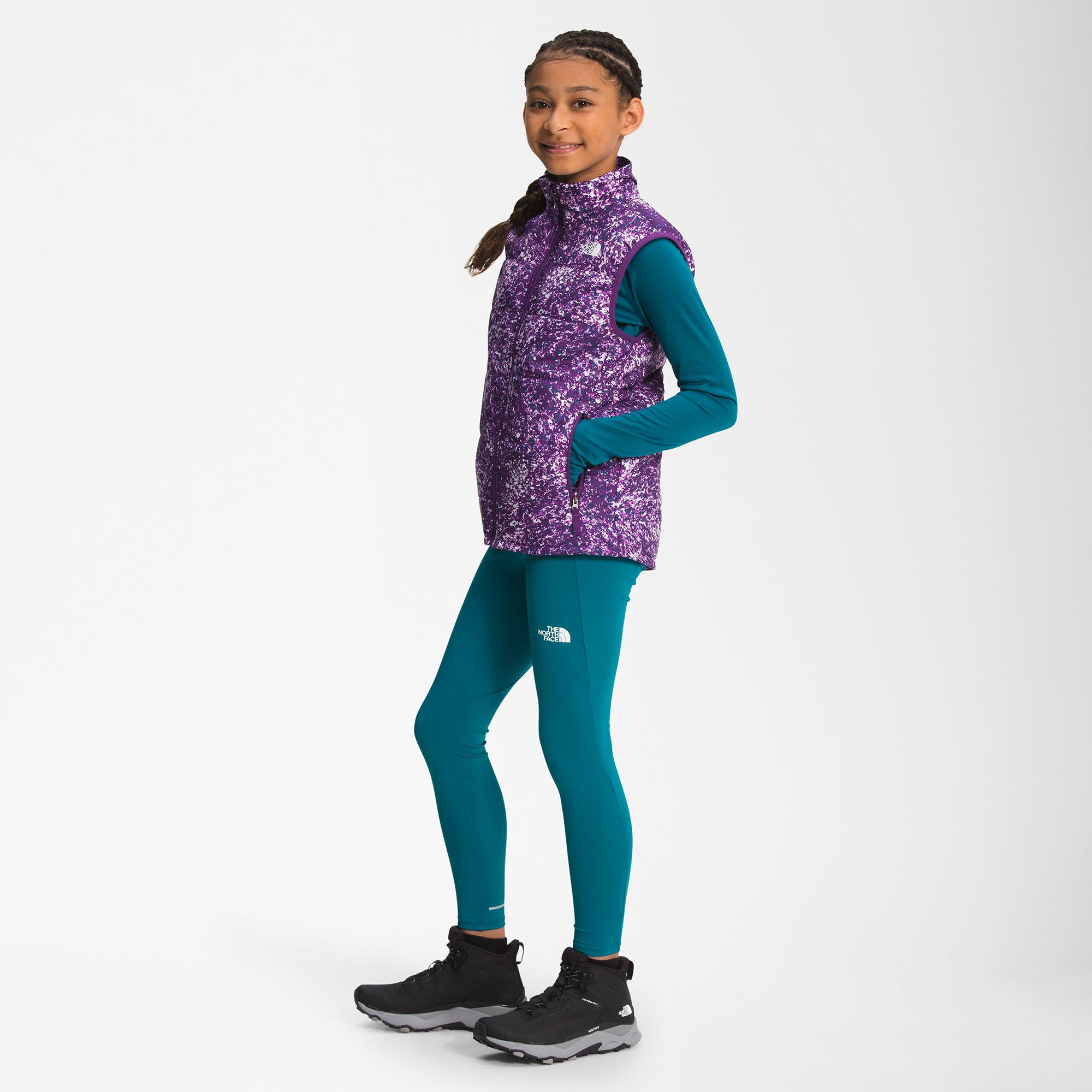 The North Face Girls' Printed Reactor Insulated Vest product image