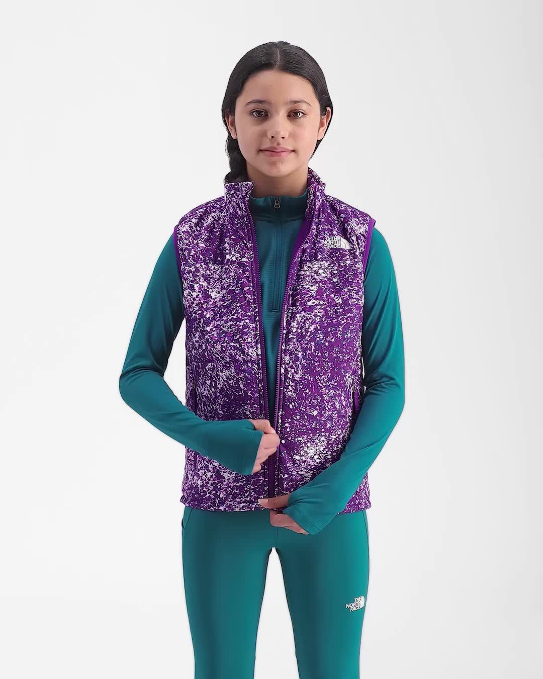 The North Face Girls' Printed Reactor Insulated Vest product