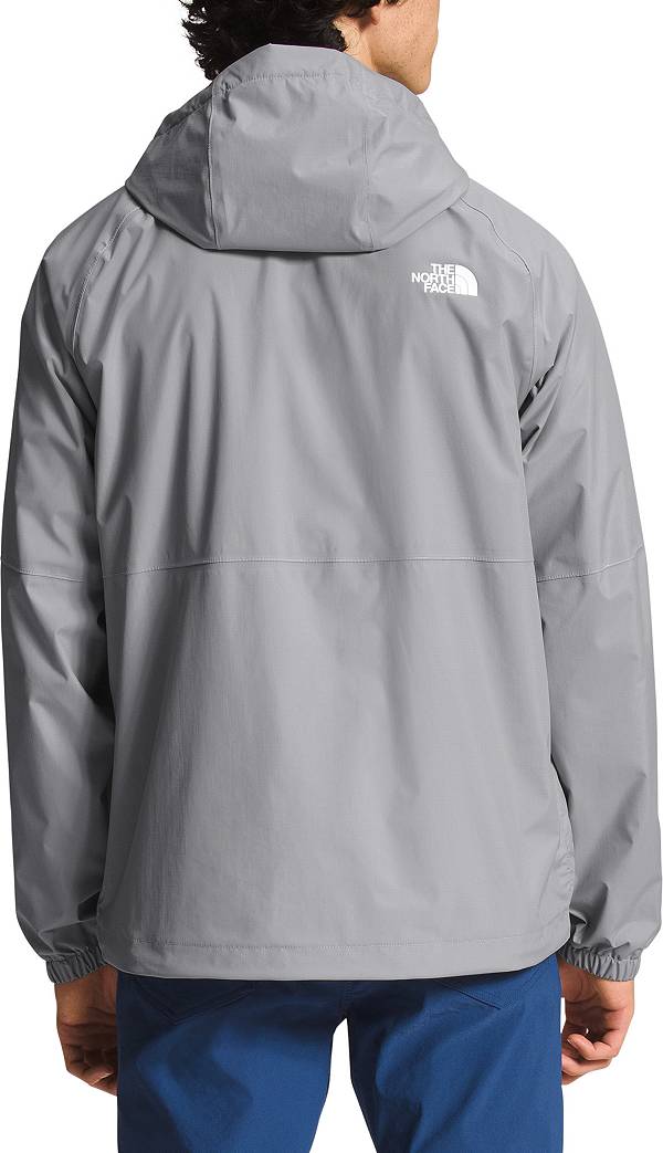 Mens The North Face Antora Parka Waterproof Hooded Rain Jacket - Black /  Grey