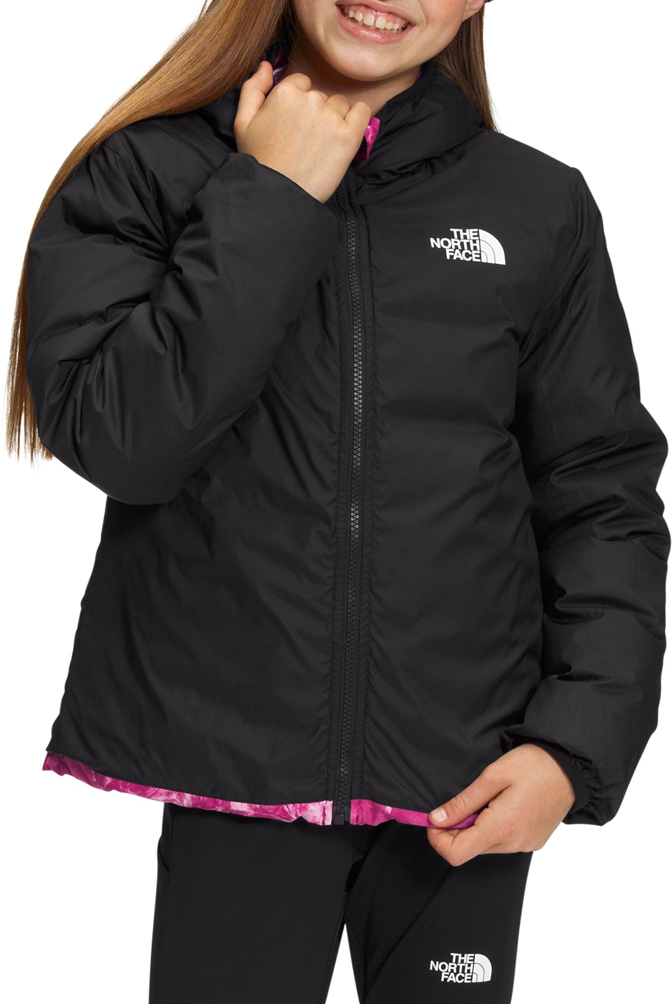 The North Face Girls' Printed Reversible North Down Jacket product image