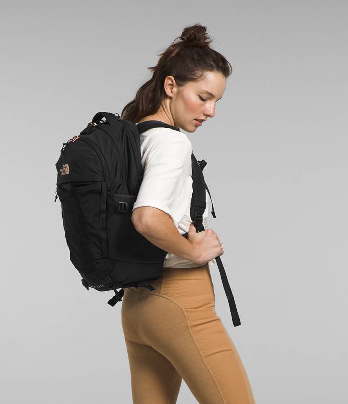 The North Face Luxe Borealis Backpack TNF Black/Burnt Coral Metallic