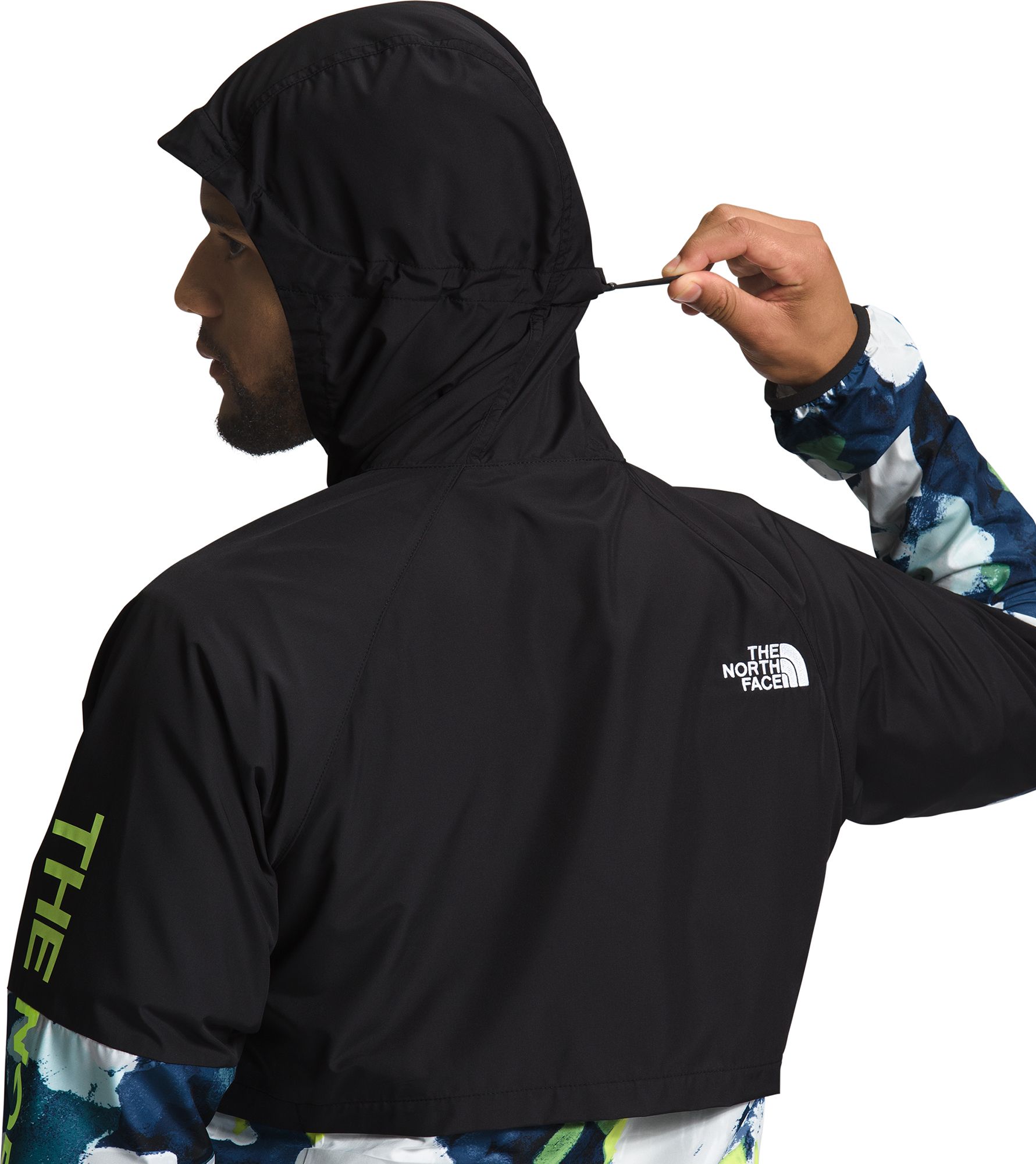 The North Face Men's Printed Flyweight 2.0 Hooded Full Zip Windbreaker product image