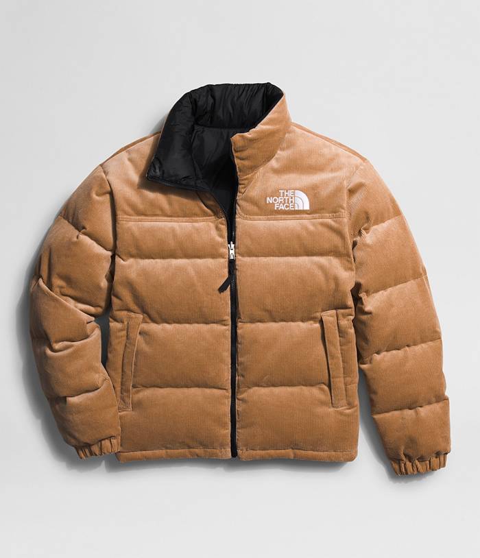 The North Face Men's 92 Reversible Nuptse Jacket, Small, Almond Butter/TNF Black