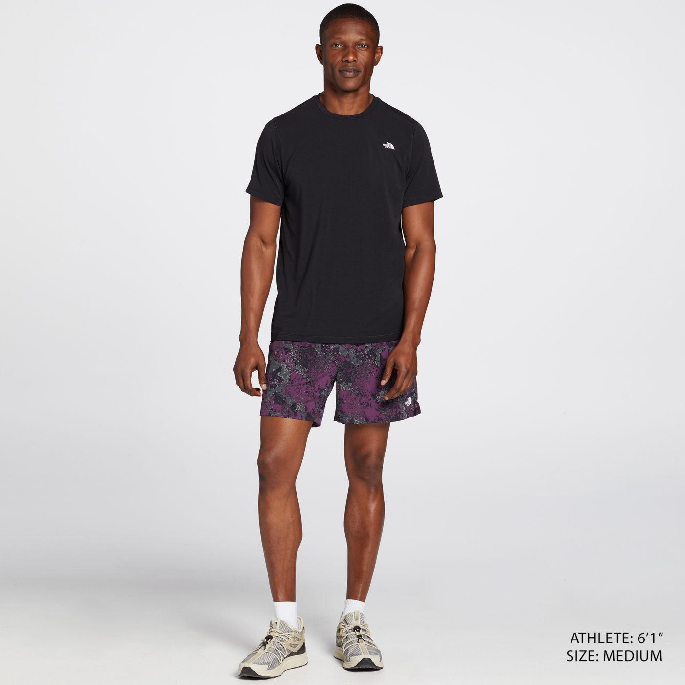 Woven factory shirt shorts sneakers