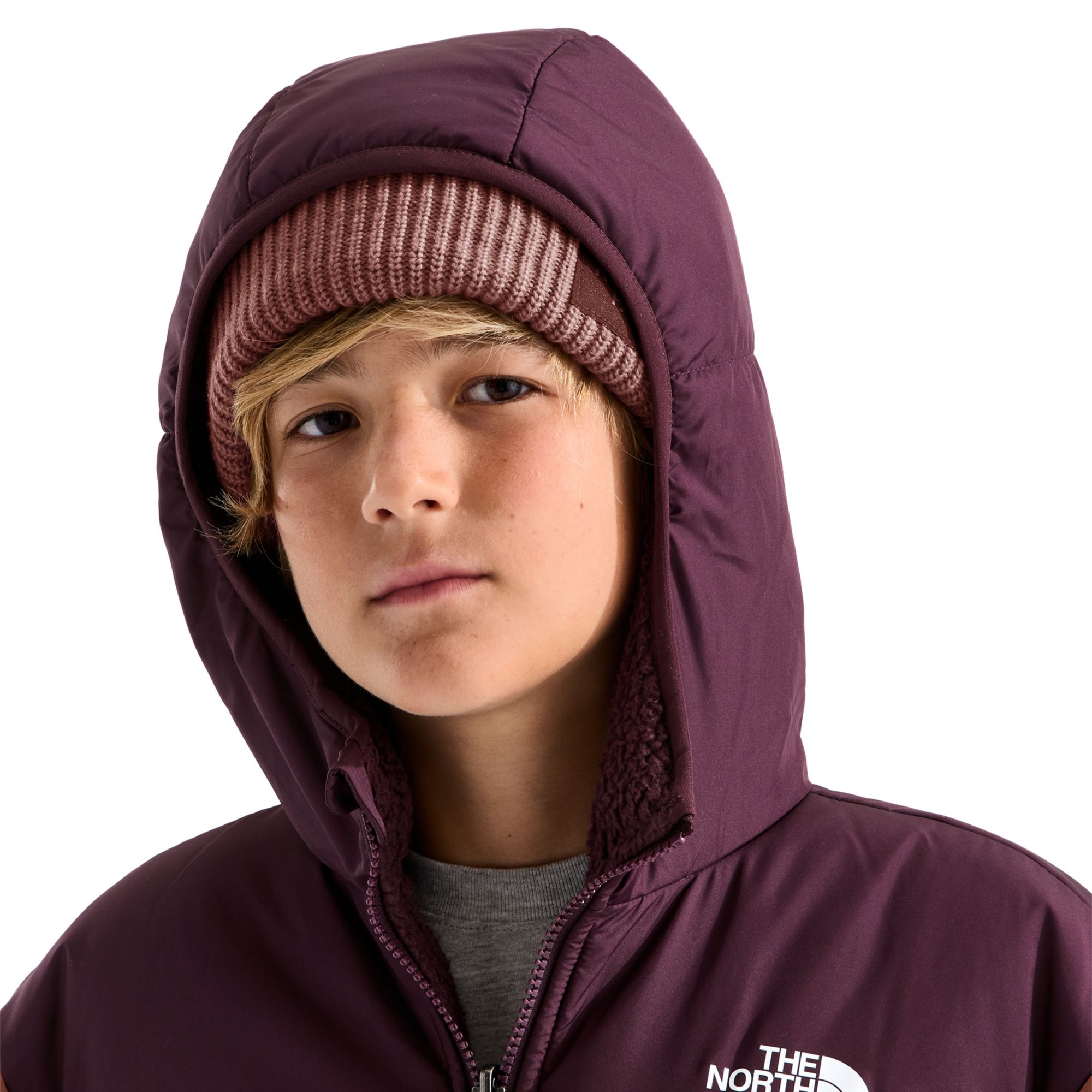 The North Face Boys' Reversible Shasta Hooded Full-Zip Jacket product image