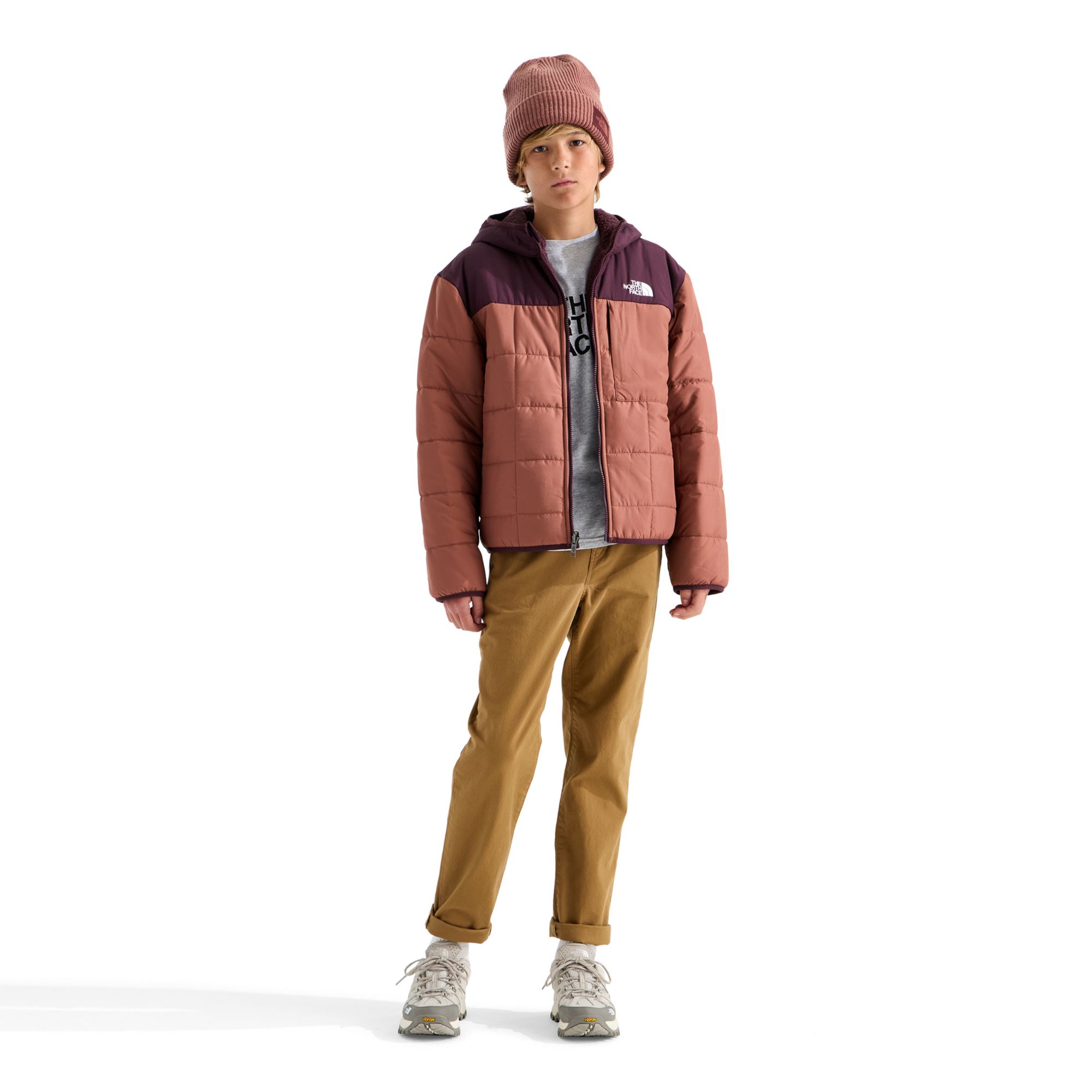 The North Face Boys' Reversible Shasta Hooded Full-Zip Jacket product image