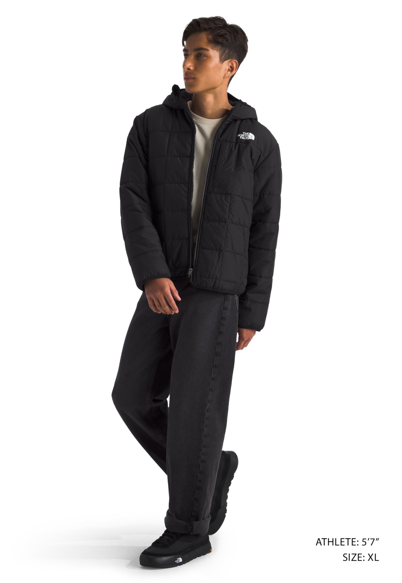 The North Face Boys' Reversible Shasta Hooded Full-Zip Jacket product image
