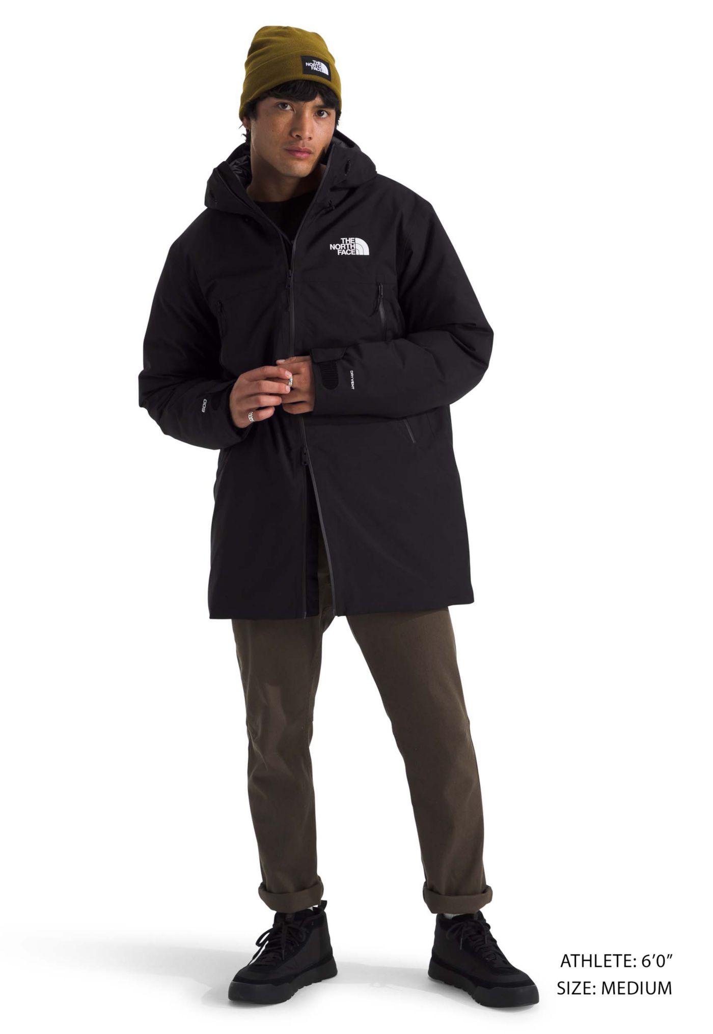 North face men's down parka best sale