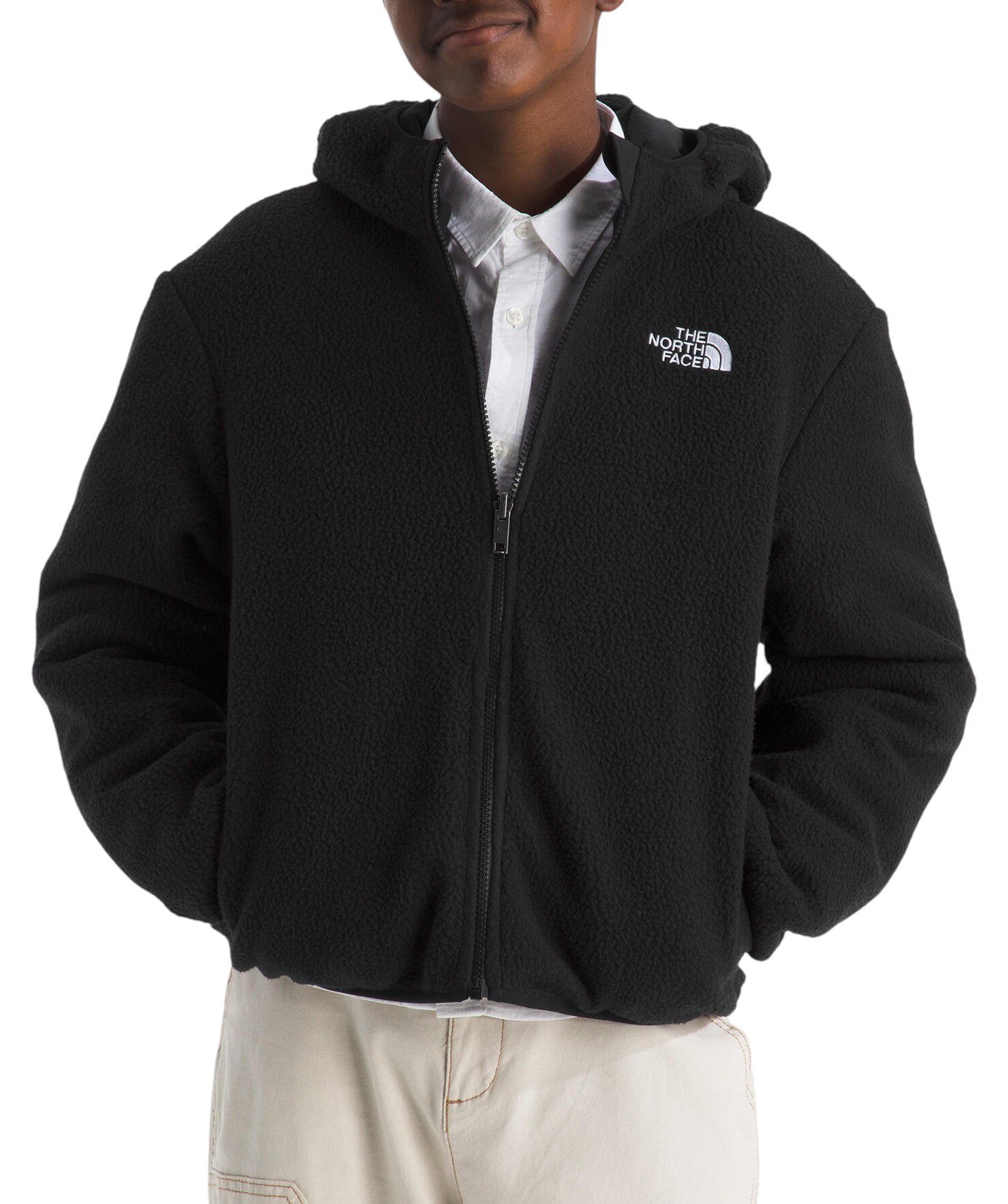 The North Face Boys' Reversible Shasta Hooded Full-Zip Jacket product image