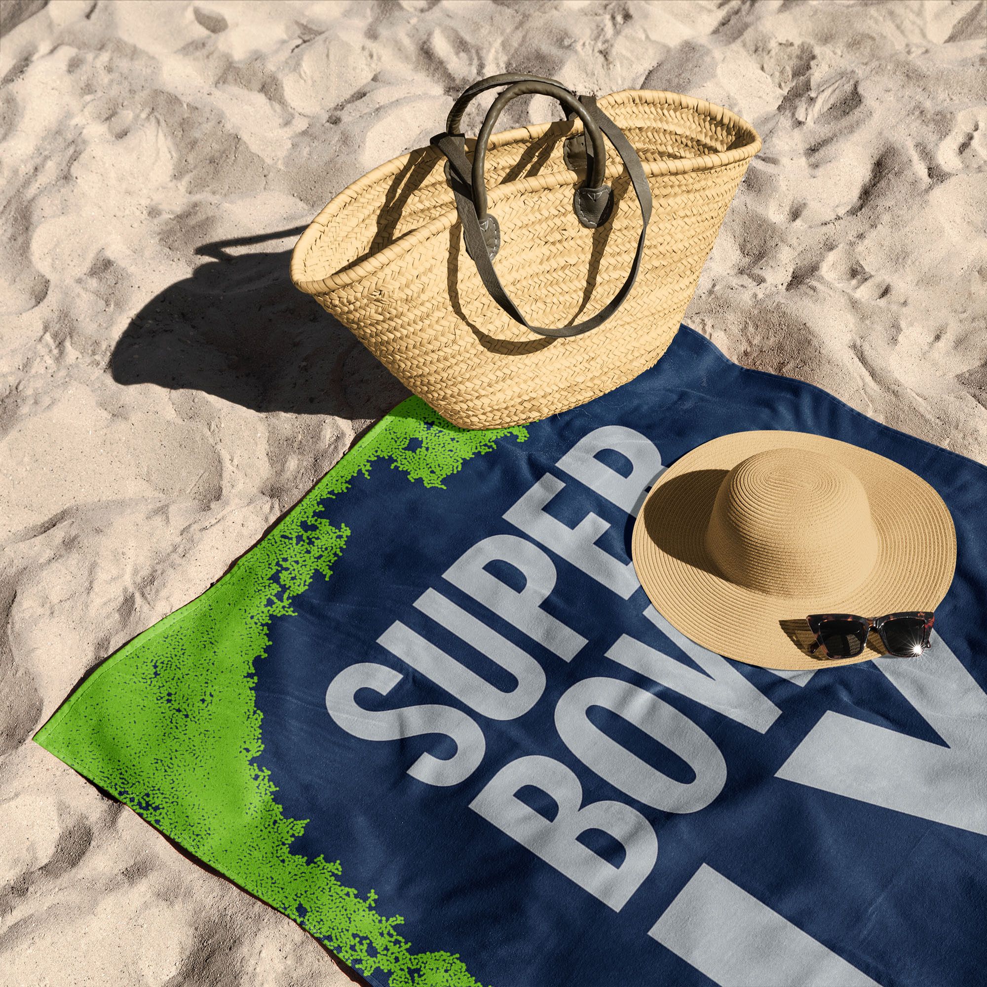 Northwest 2025-26 Super Bowl LX Champions Seattle Seahawks Barbary Beach Towel product image