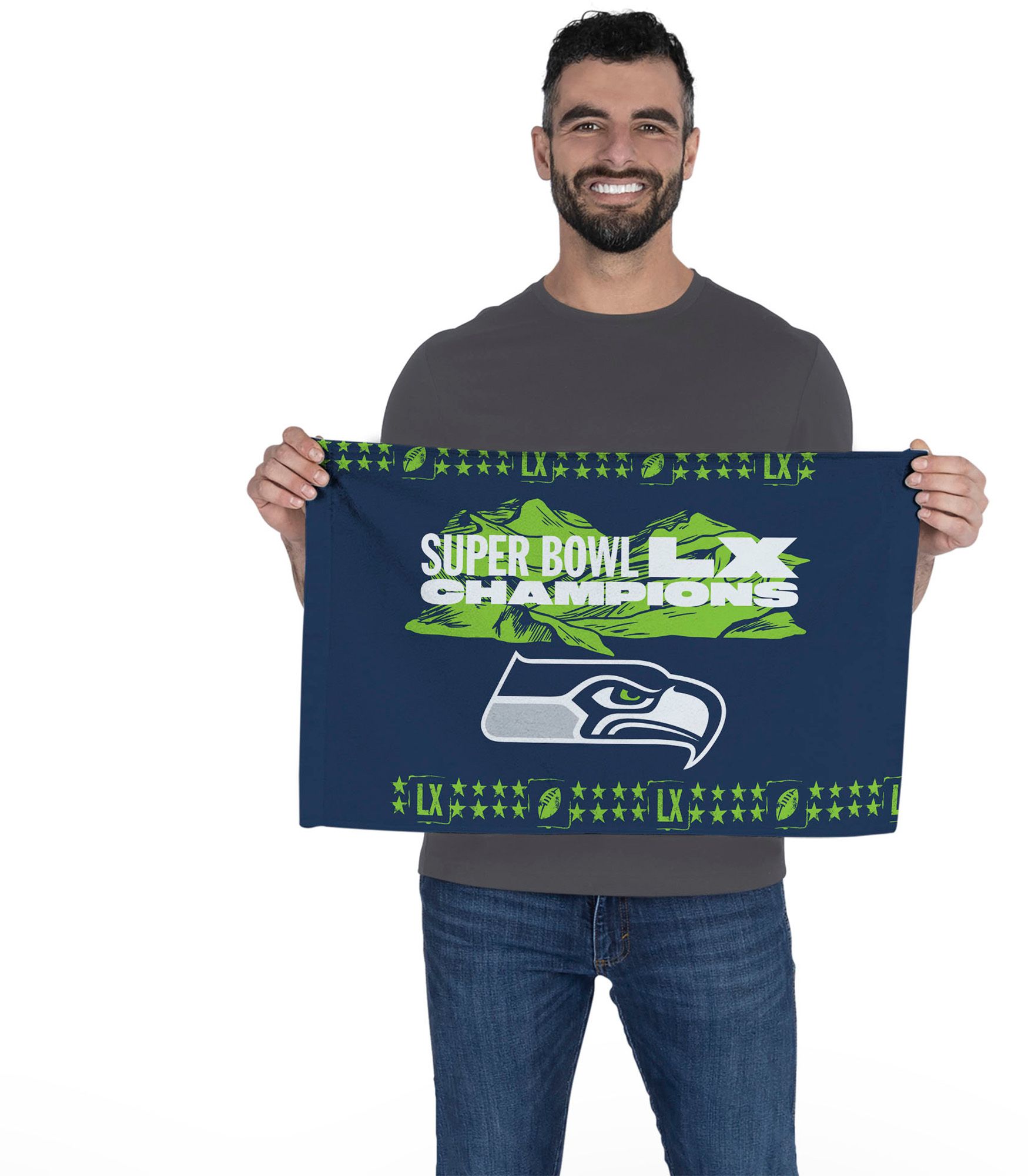 Northwest 2025-26 Super Bowl LX Champions Seattle Seahawks Twin Peaks Towel product image