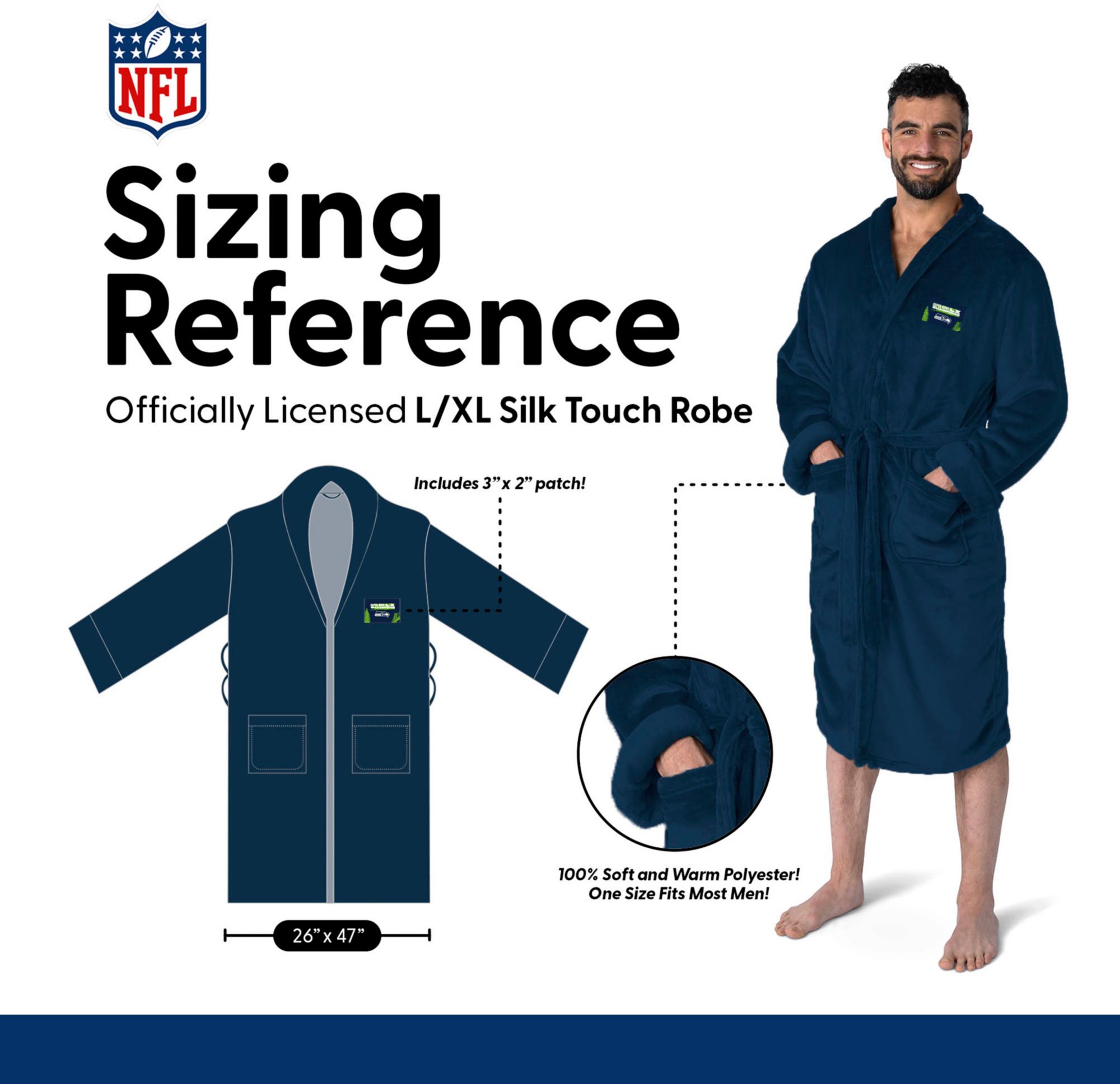 Northwest 2025-26 Super Bowl LX Champions Seattle Seahawks L/XL Hub Robe product image